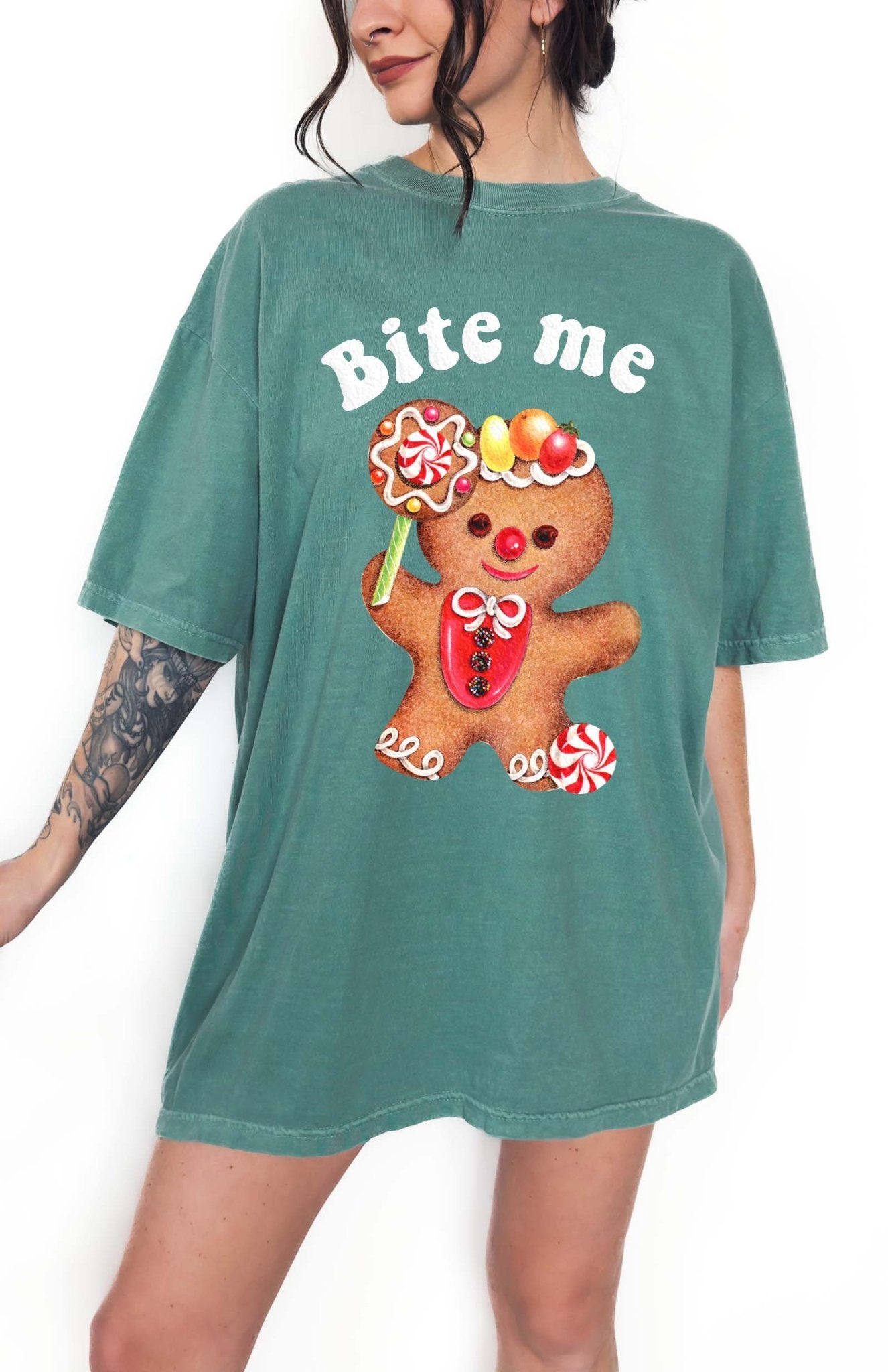Bite Me GingerBread Christmas Tee - UntamedEgo LLC.