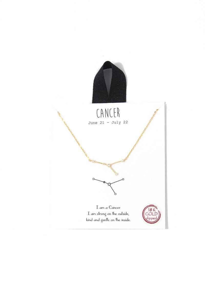 Cancer Constellation Star Charm Necklace - UntamedEgo LLC.