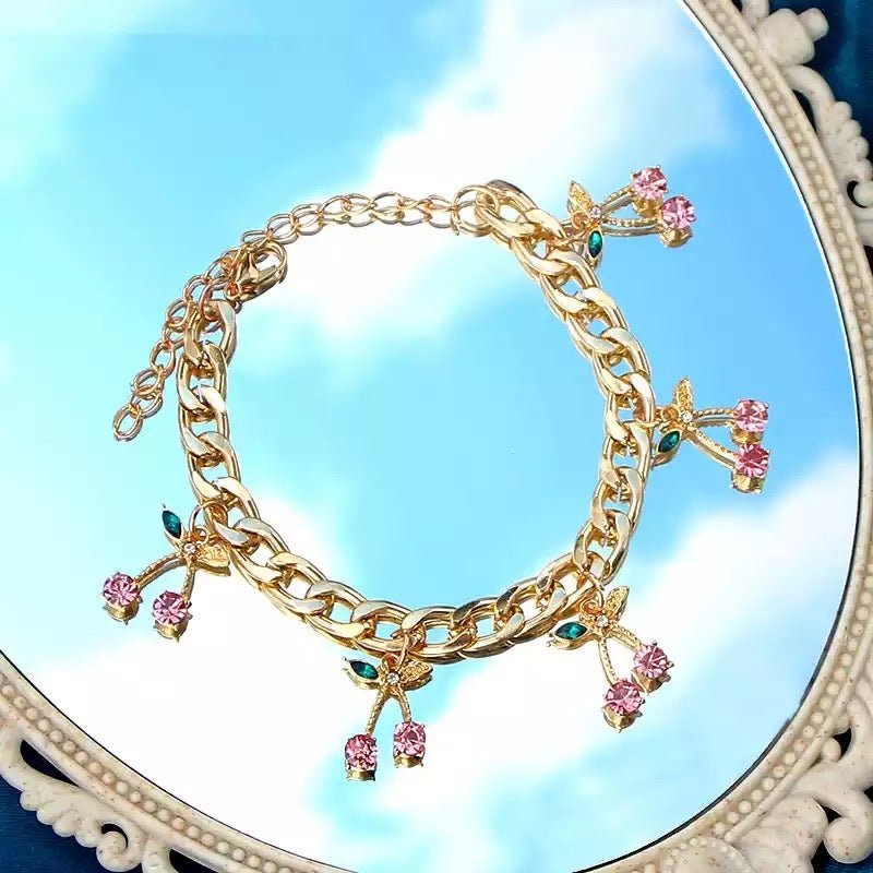 Cherry Fetish Cuban Link Bracelet - UntamedEgo LLC.