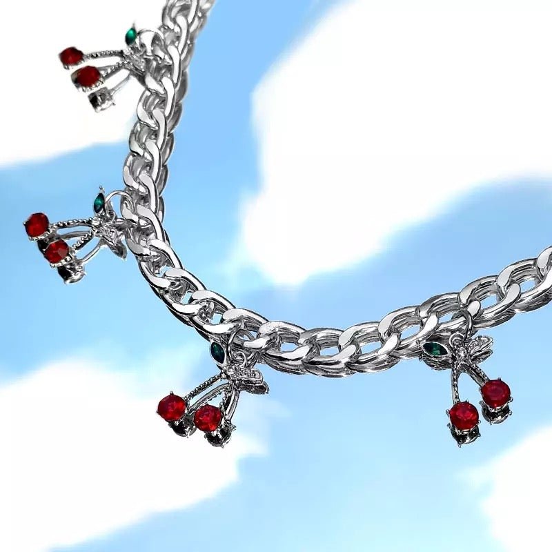 Cherry Fetish Cuban Link Bracelet - UntamedEgo LLC.