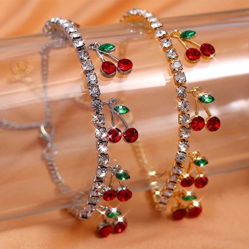 Cherry Fetish Diamond Link Bracelet - UntamedEgo LLC.