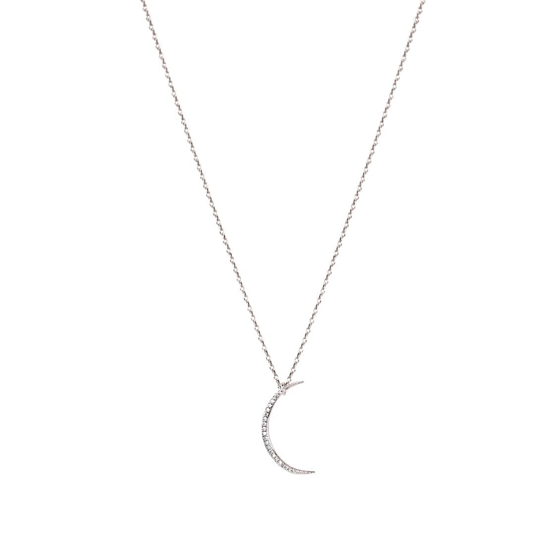 Crescent Diamond Gold Dipped Necklace - UntamedEgo LLC.