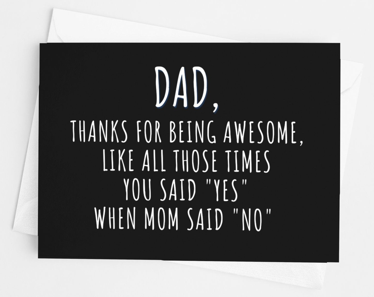 Dad Thanks for Being Awesome Card - UntamedEgo LLC.