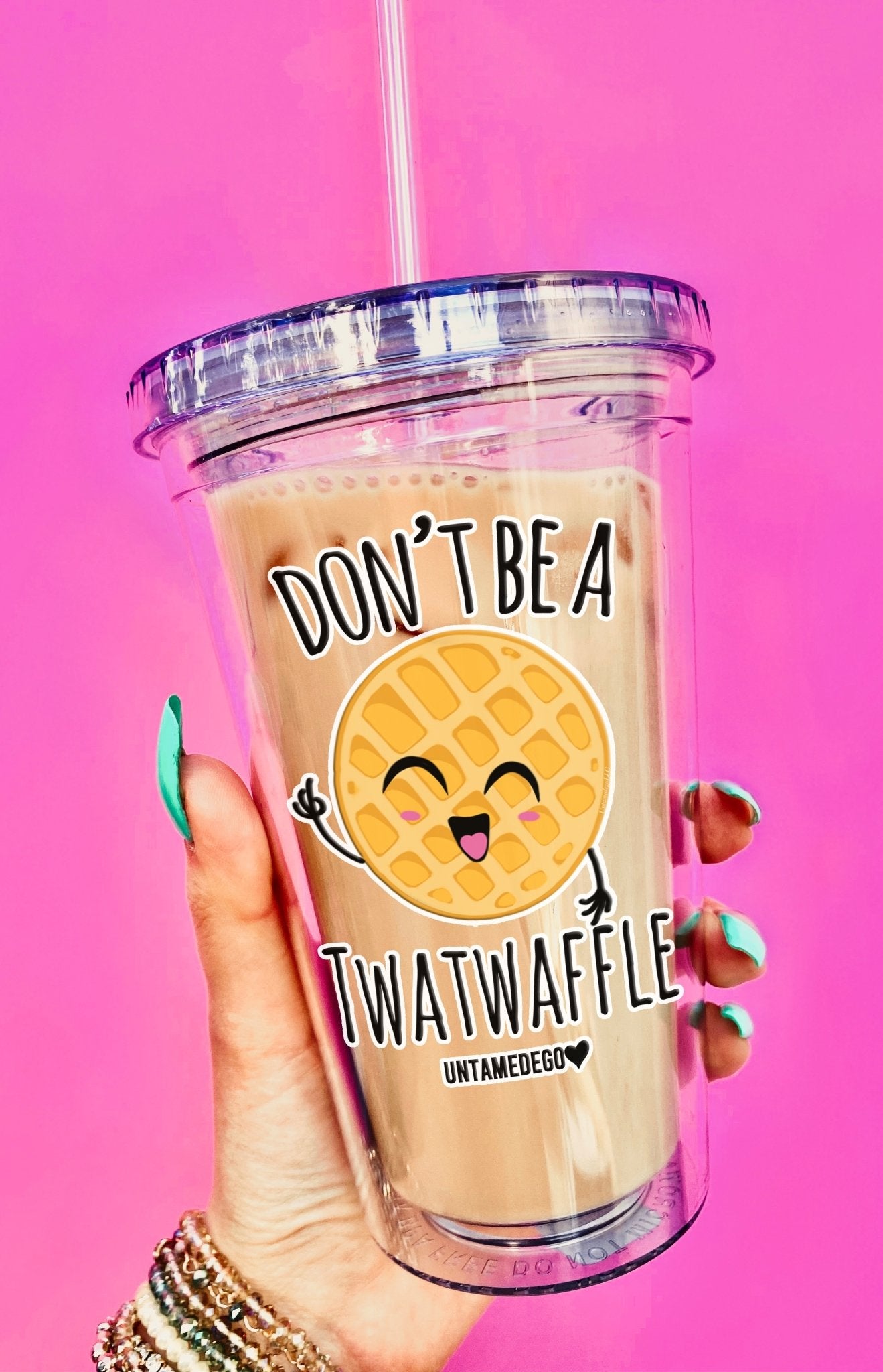 Don't Be A Twatwaffle Acrylic Tumbler - UntamedEgo LLC.