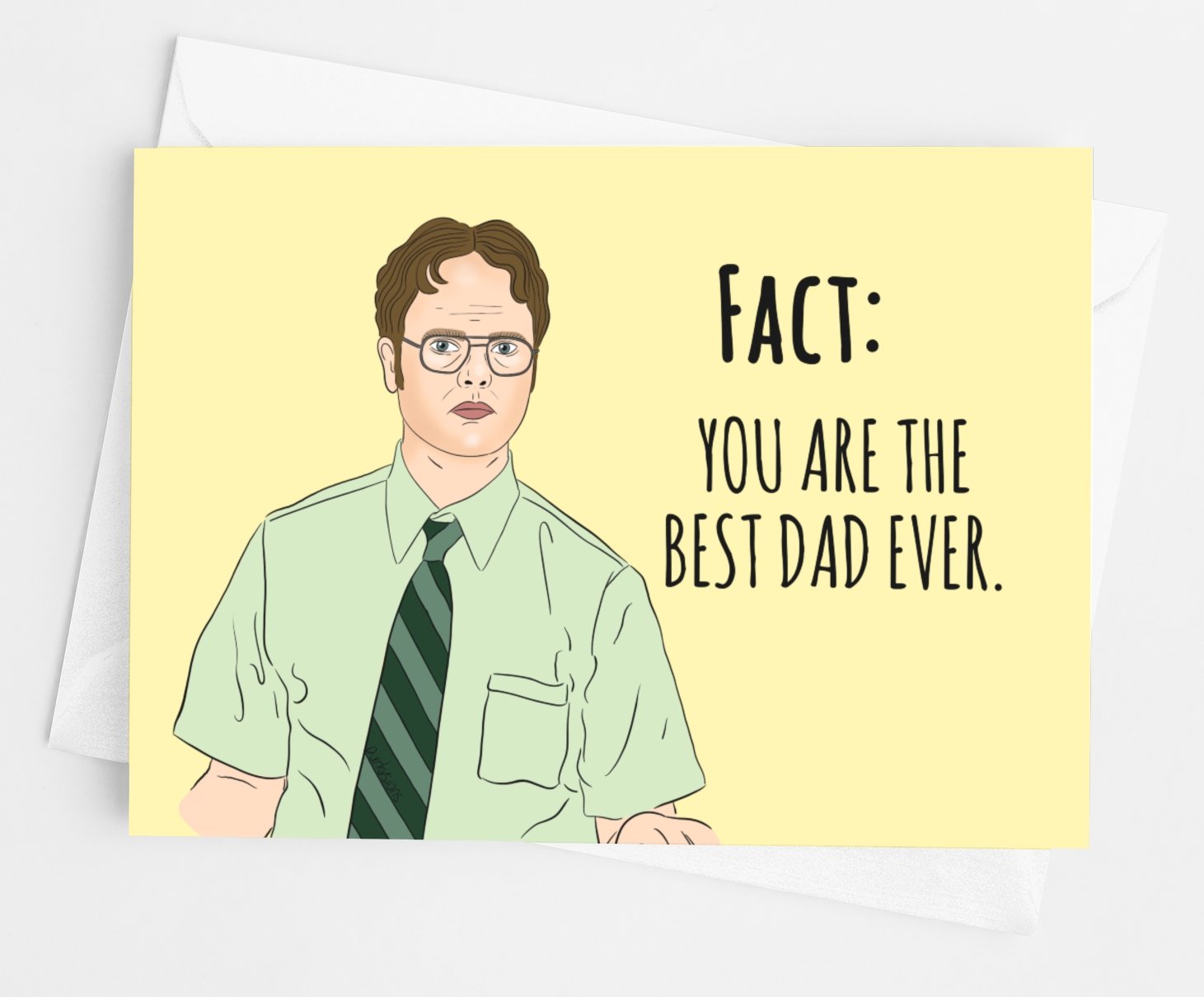 Dwight Dad Greeting Card - UntamedEgo LLC.