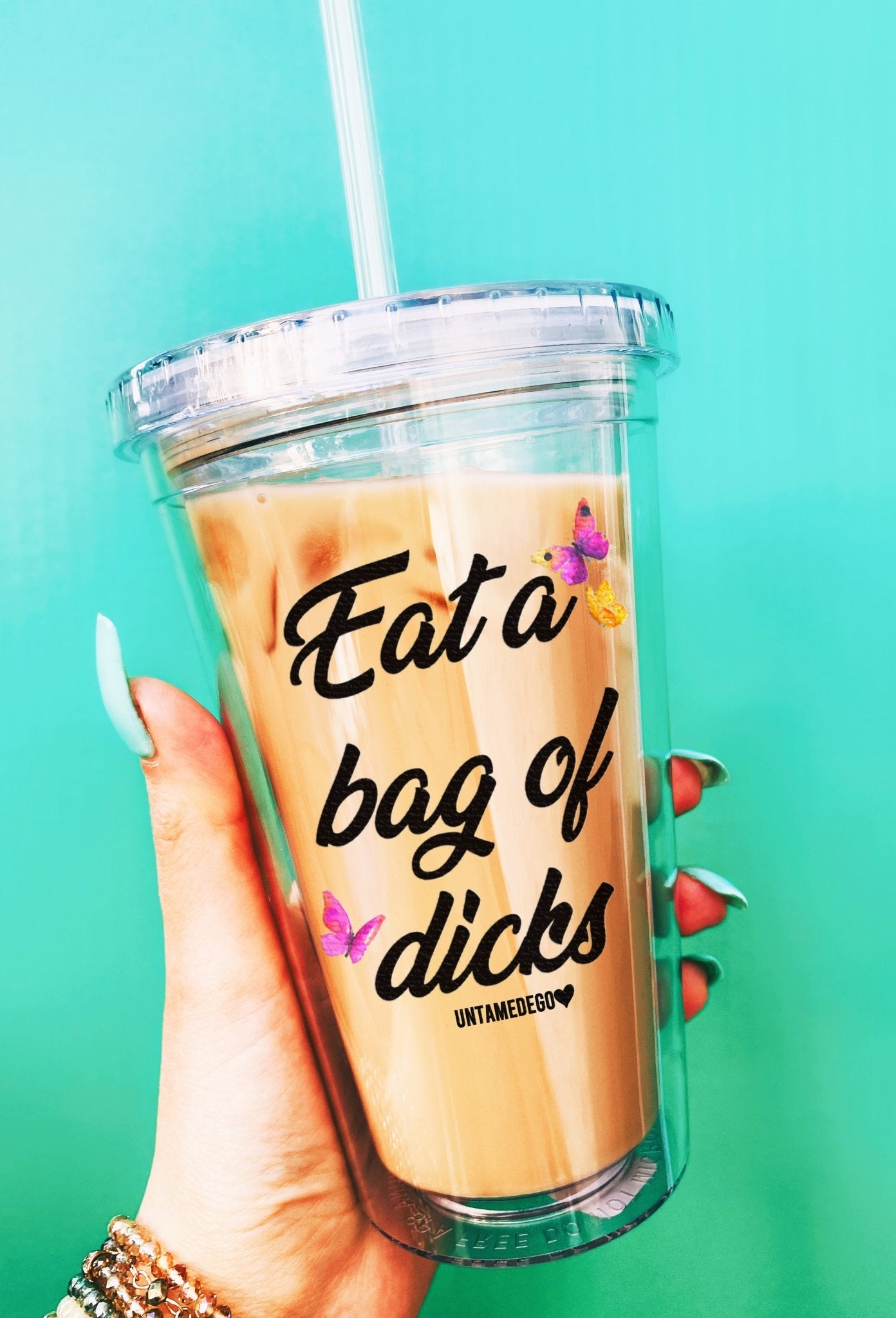Eat A Bag Of Dicks Acrylic Tumbler - UntamedEgo LLC.