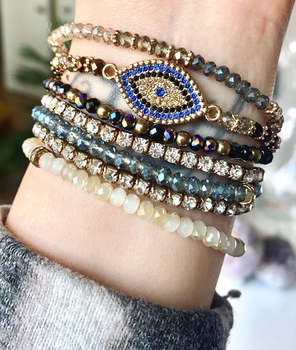 Evil Eye Beaded Bracelet Set - UntamedEgo LLC.
