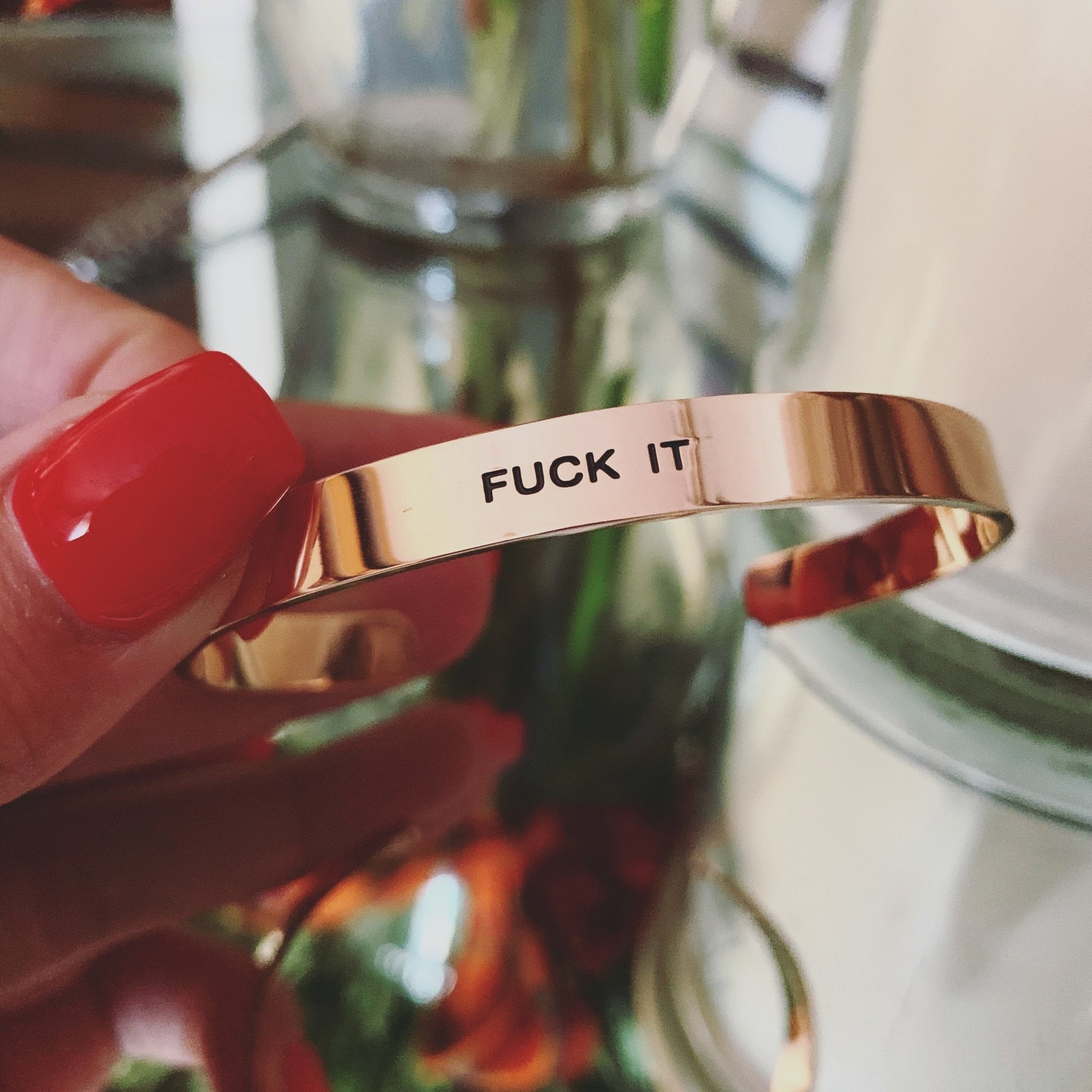 F It Bracelet Cuff - UntamedEgo LLC.