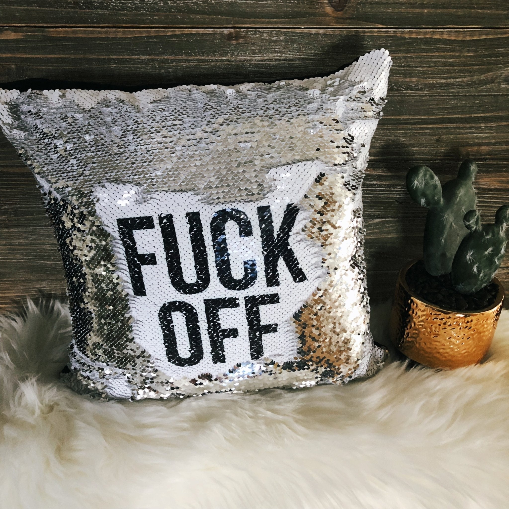 F Off Pillow Cover - UntamedEgo LLC.