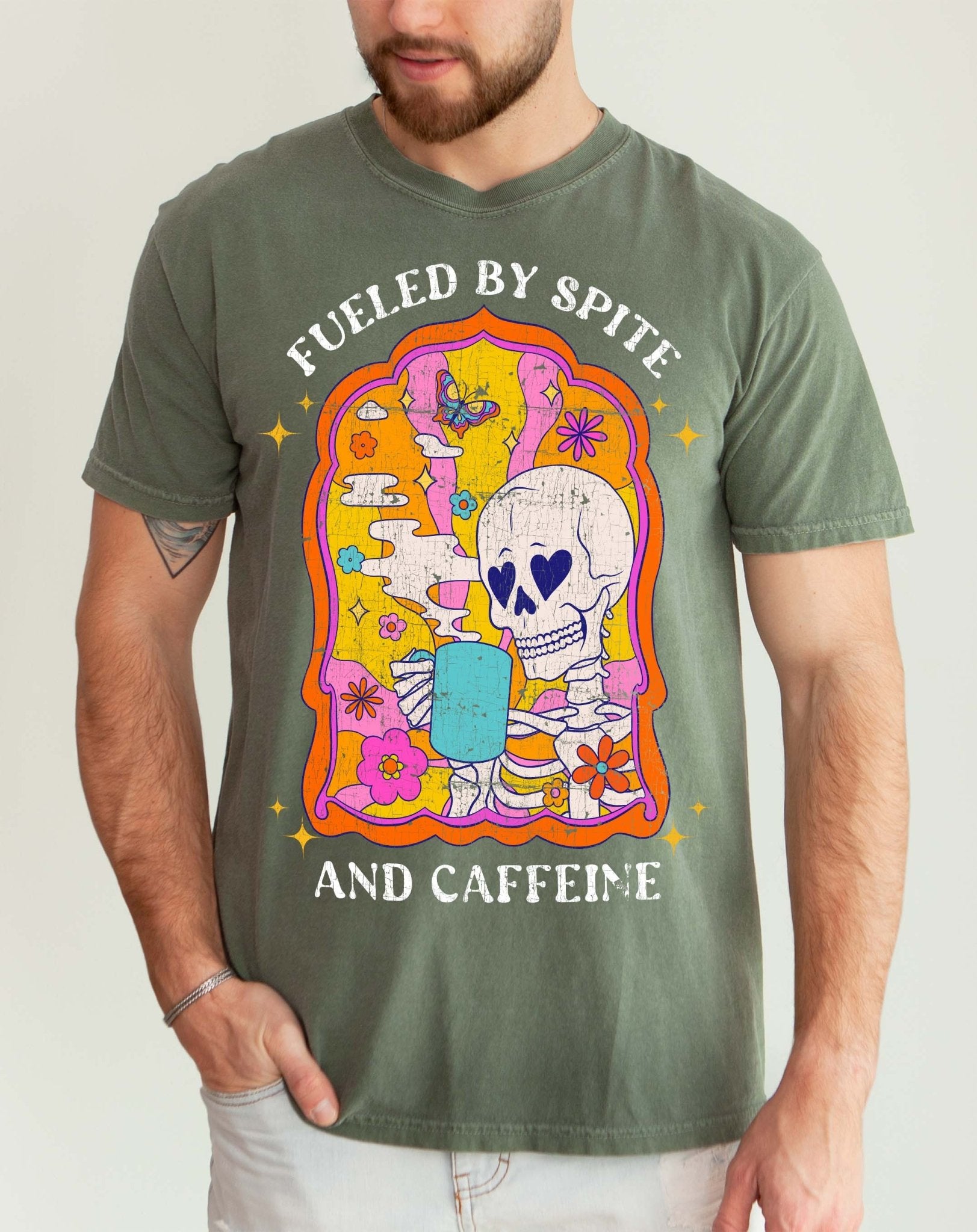Fueled By Spite And Caffeine Mens Tee - UntamedEgo LLC.