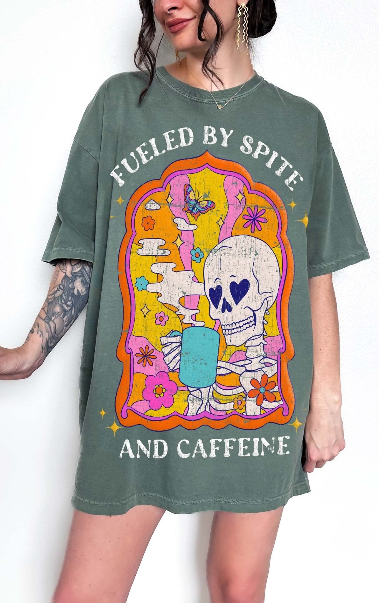 Fueled By Spite And Caffeine Tee - UntamedEgo LLC.