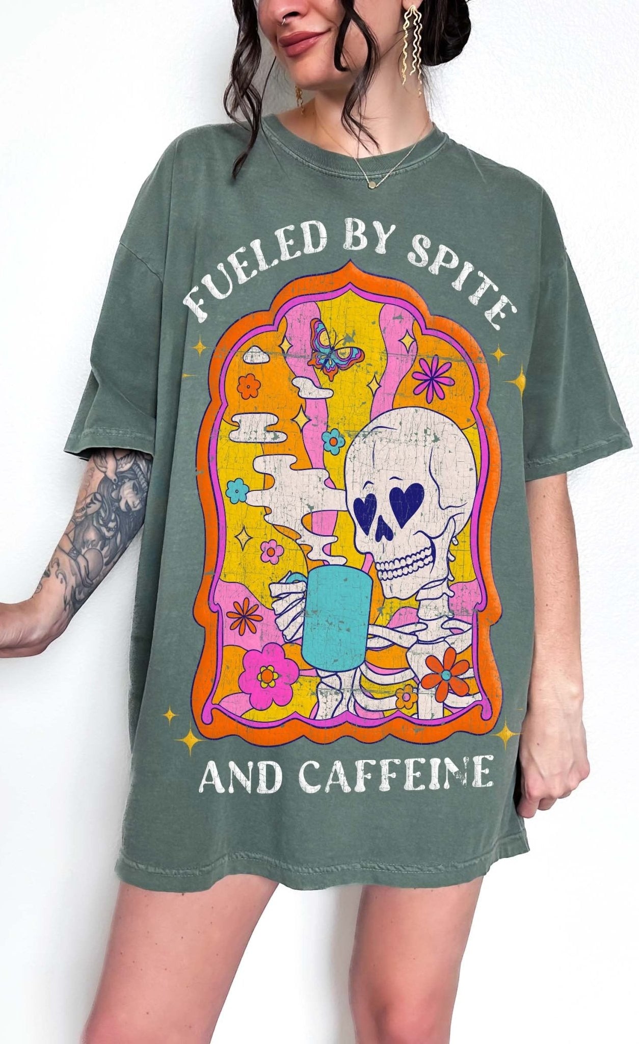 Fueled By Spite And Caffeine Tee - UntamedEgo LLC.