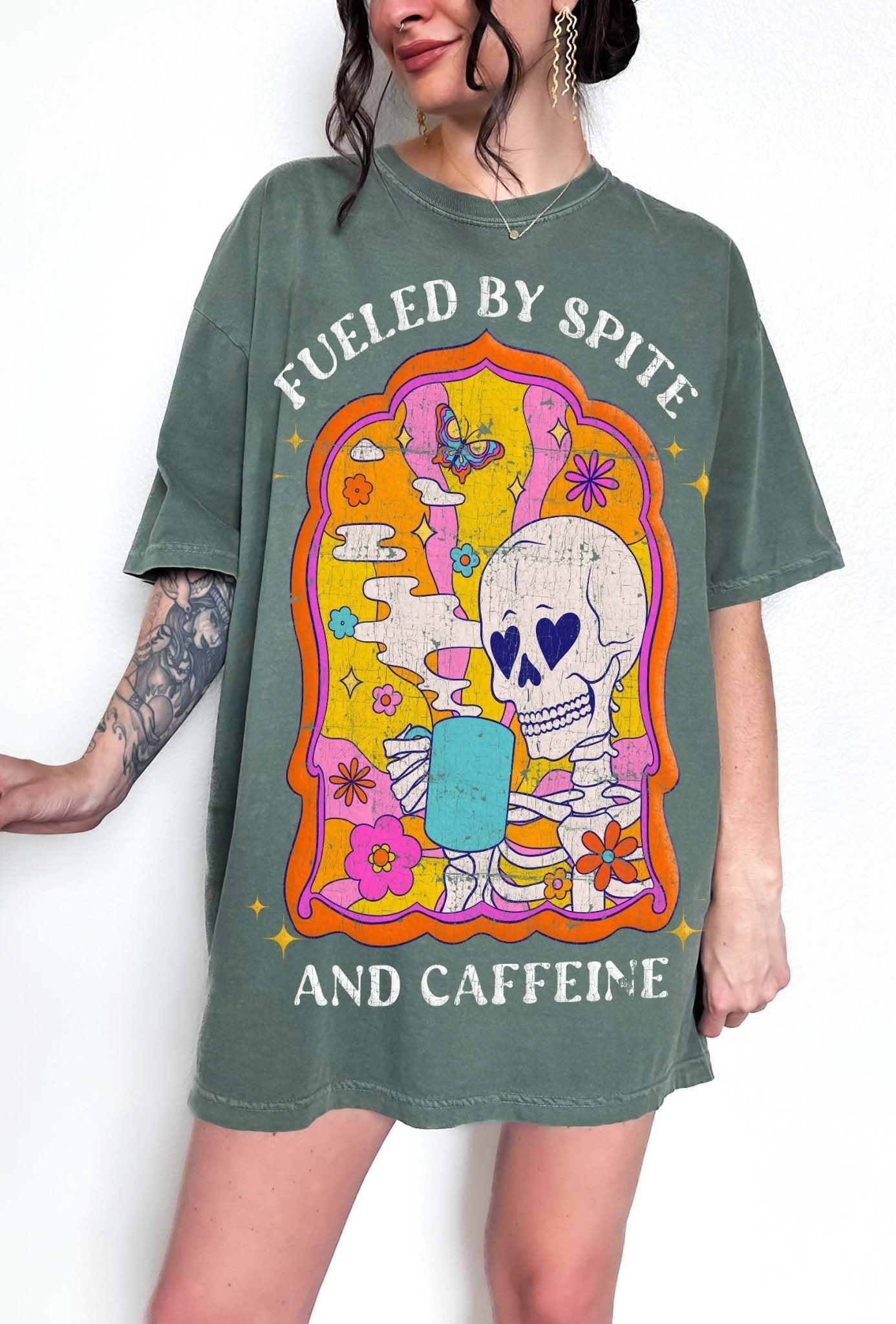 Fueled By Spite And Caffeine Tee - UntamedEgo LLC.