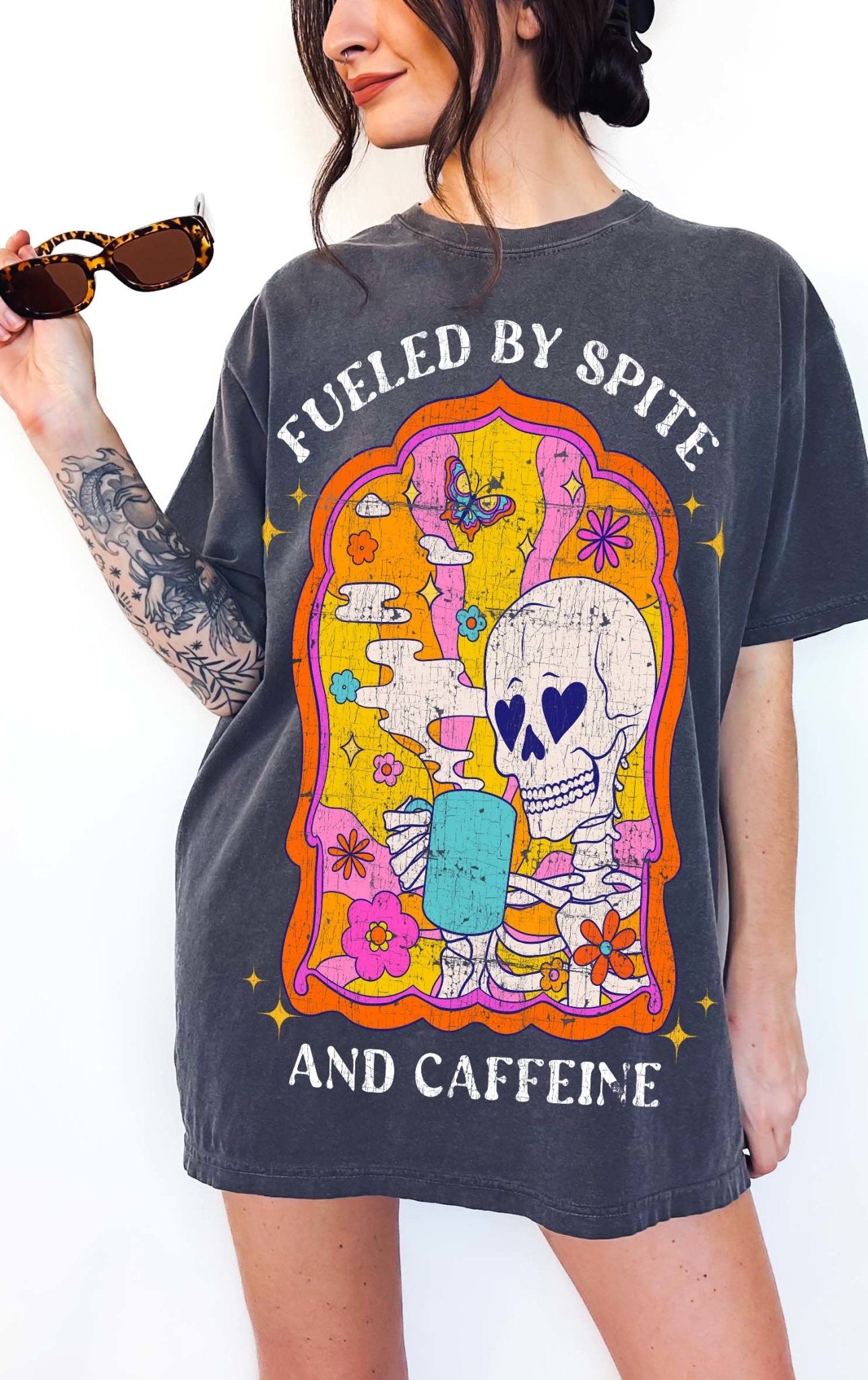 Fueled By Spite And Caffeine Tee - UntamedEgo LLC.