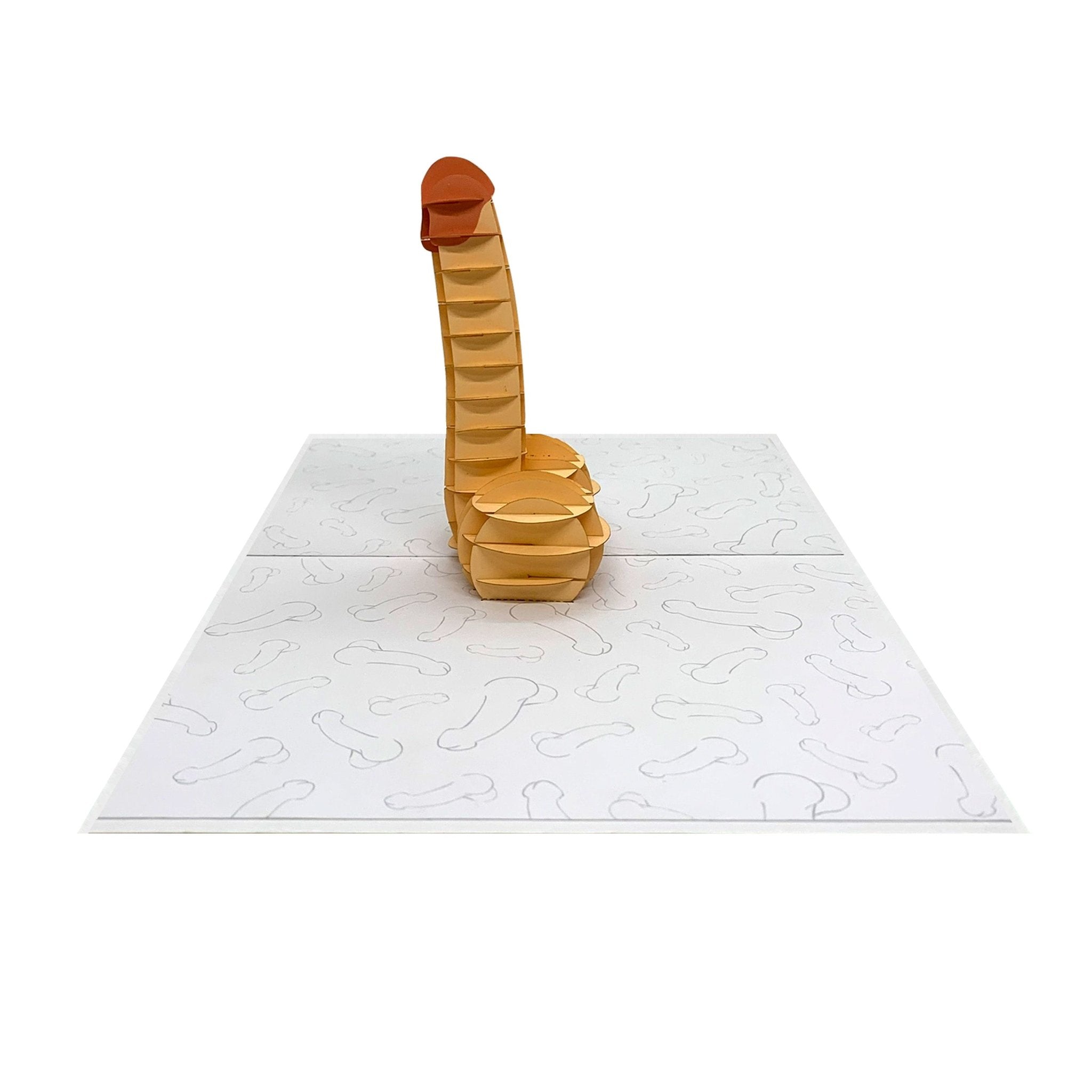 Funny Valentine’s Card - Your Package Has Arrived Penis Pop up Greeting Card - UntamedEgo LLC.