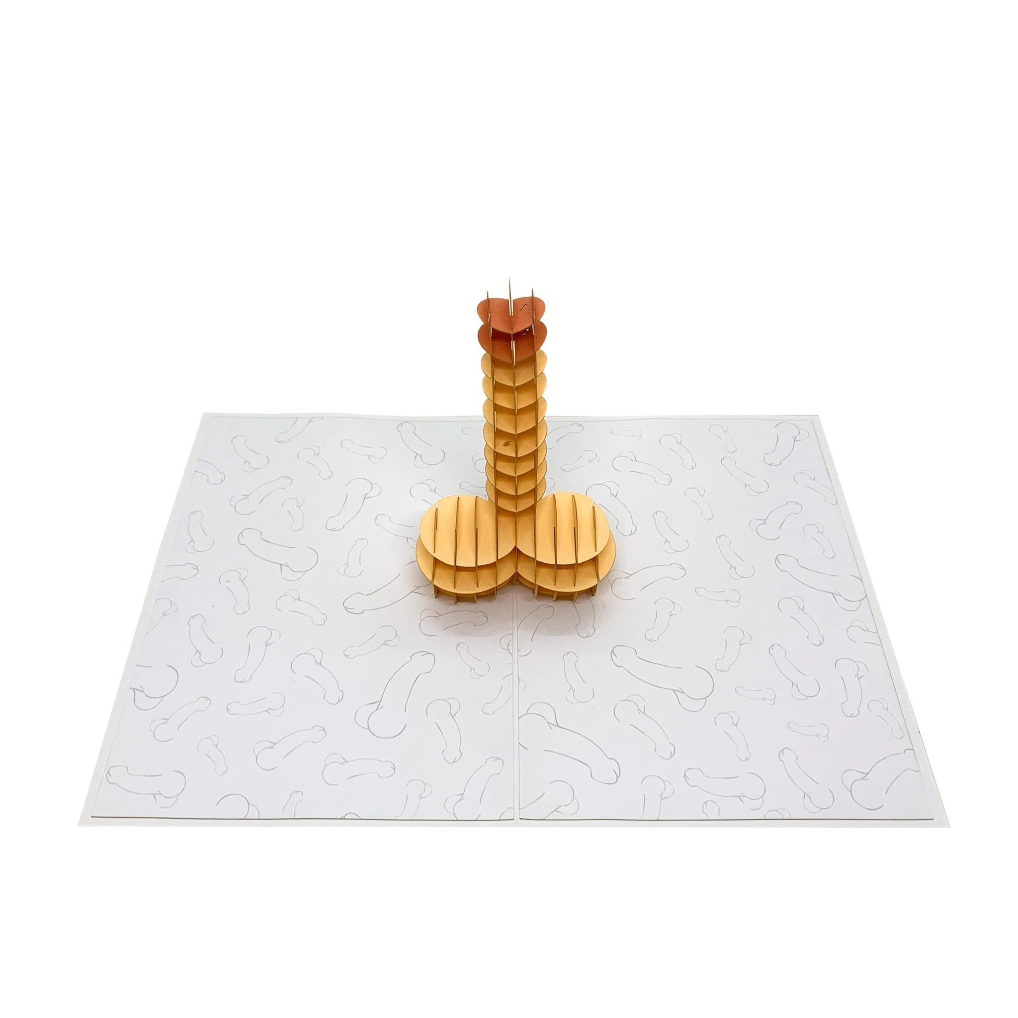 Funny Valentine’s Card - Your Package Has Arrived Penis Pop up Greeting Card - UntamedEgo LLC.