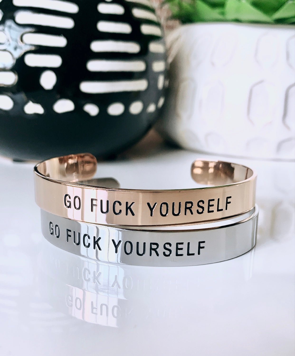 Go Fuck Yourself Bracelet Cuff - UntamedEgo LLC.