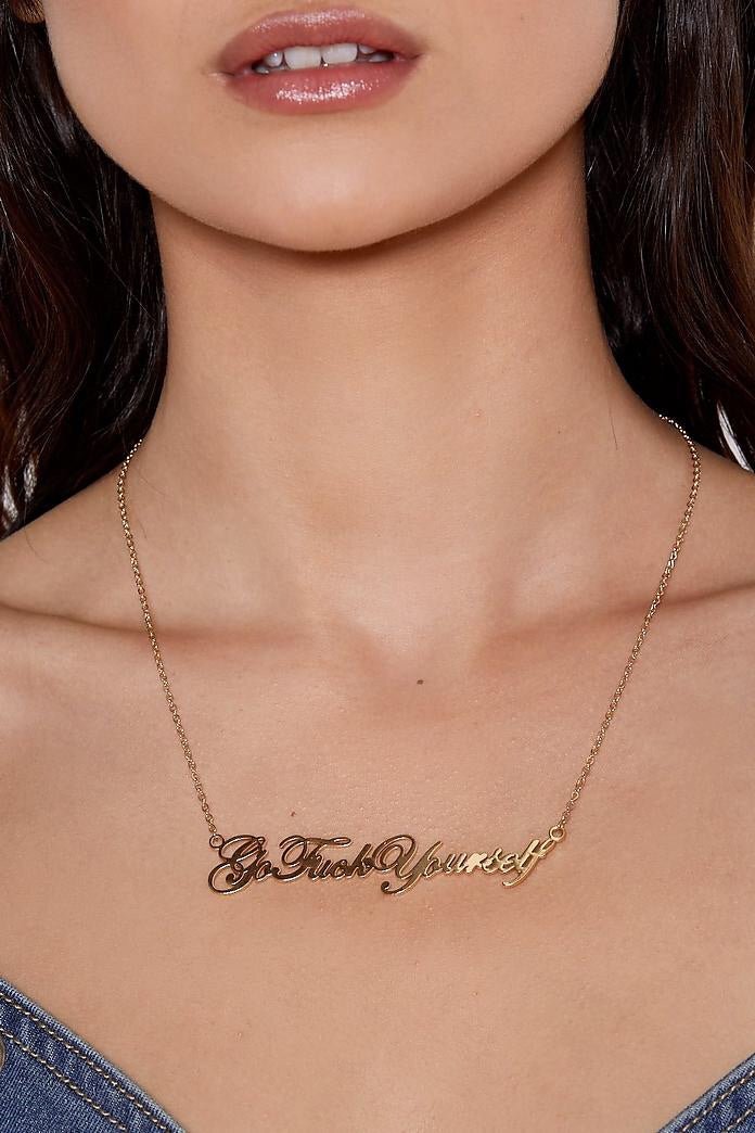 Go Fuck Yourself Necklace - UntamedEgo LLC.