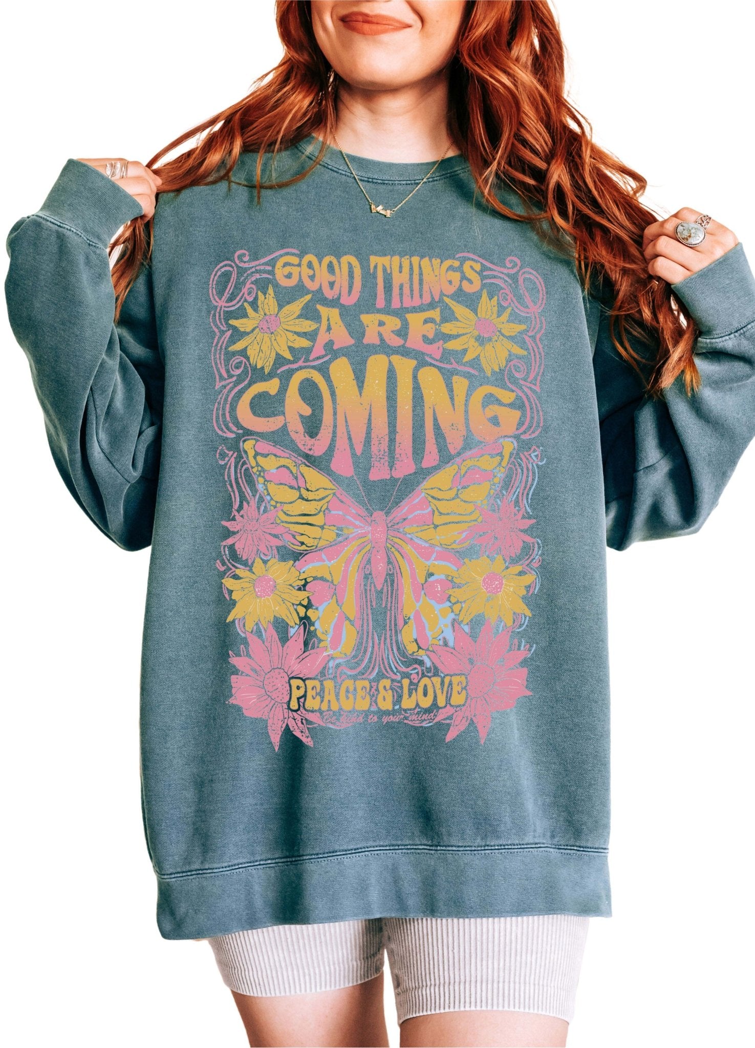 Good Things Are Coming Crew Sweatshirt - UntamedEgo LLC.