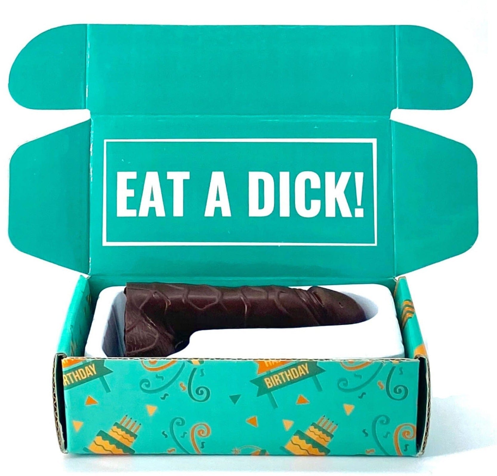 Happy Birthday - Eat A Dick Chocolate by DickAtYourDoor - UntamedEgo LLC.