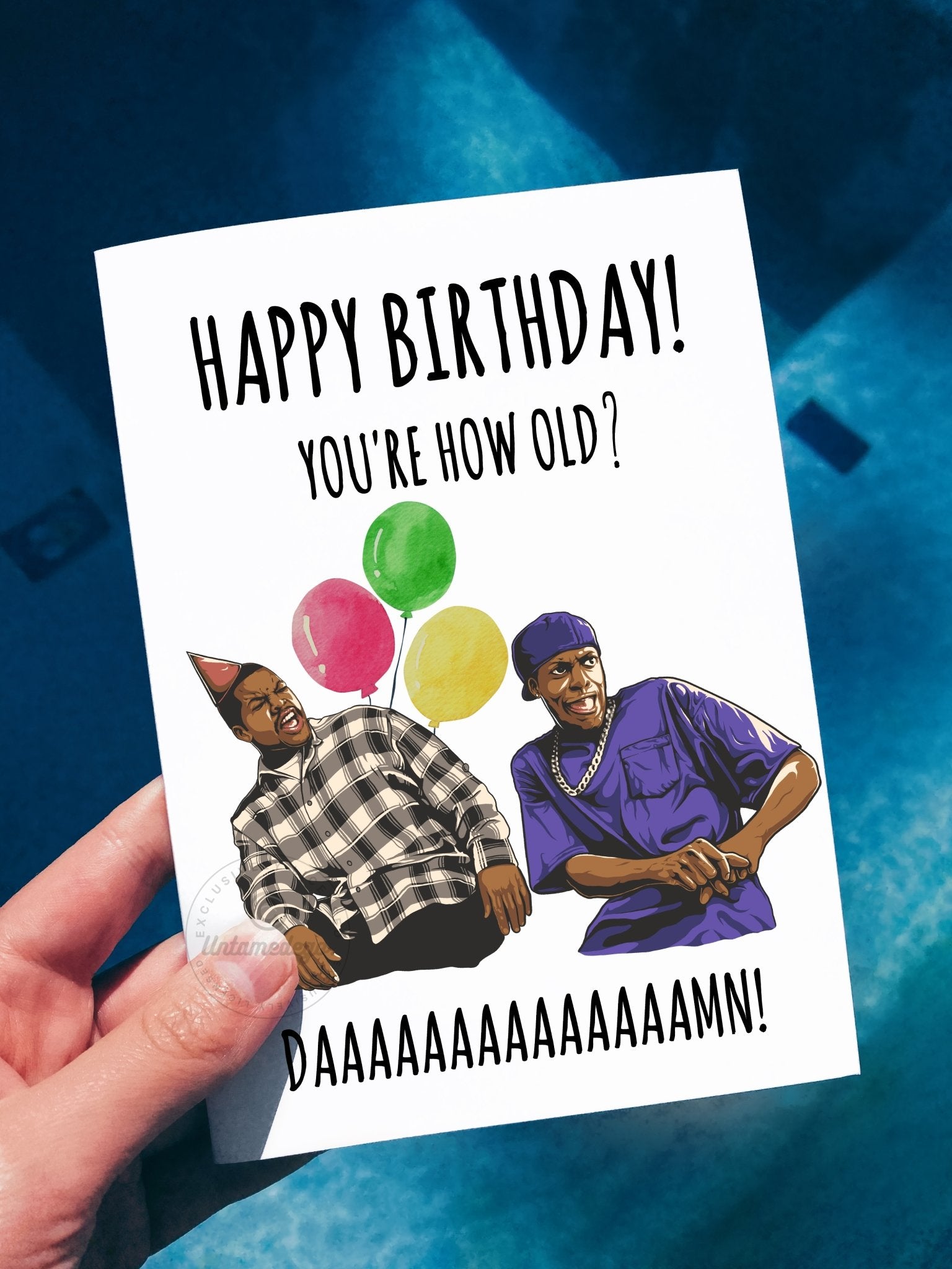 Happy Birthday Funny Damnn Greeting Card - UntamedEgo LLC.