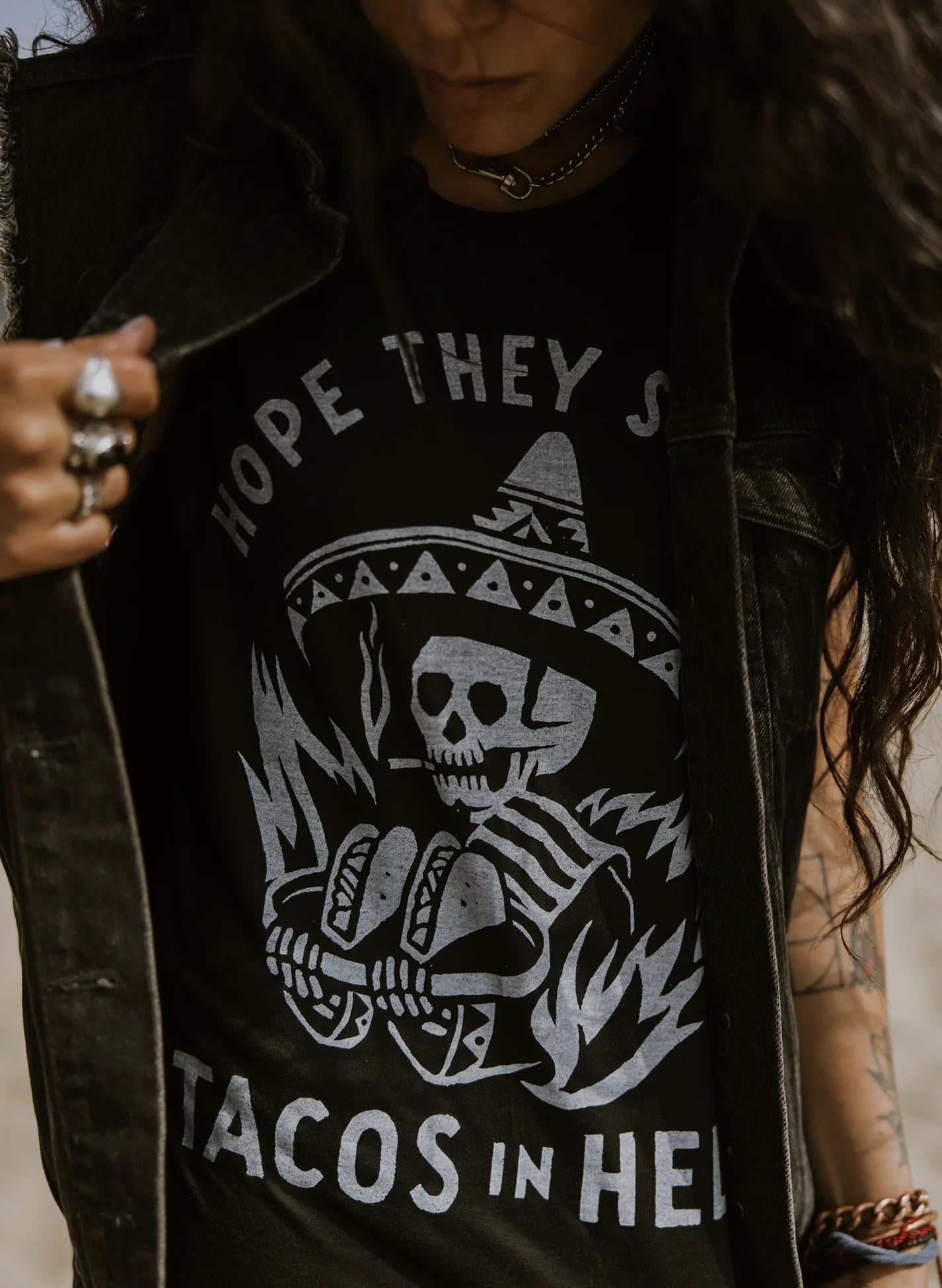 Hope They Serve Tacos In Hell Unisex Tee - UntamedEgo LLC.