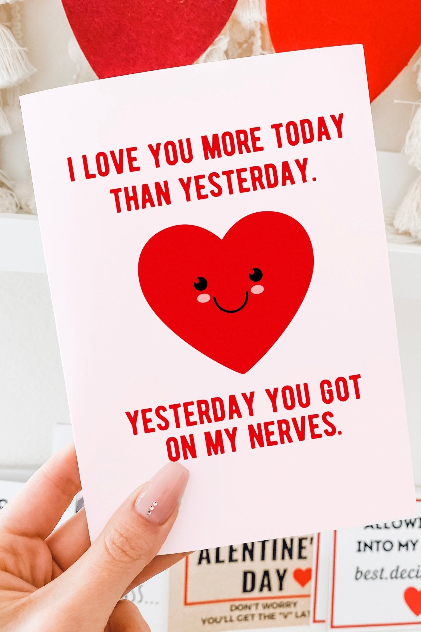 I Love You More Today Than Yesterday Greeting Card - UntamedEgo LLC.