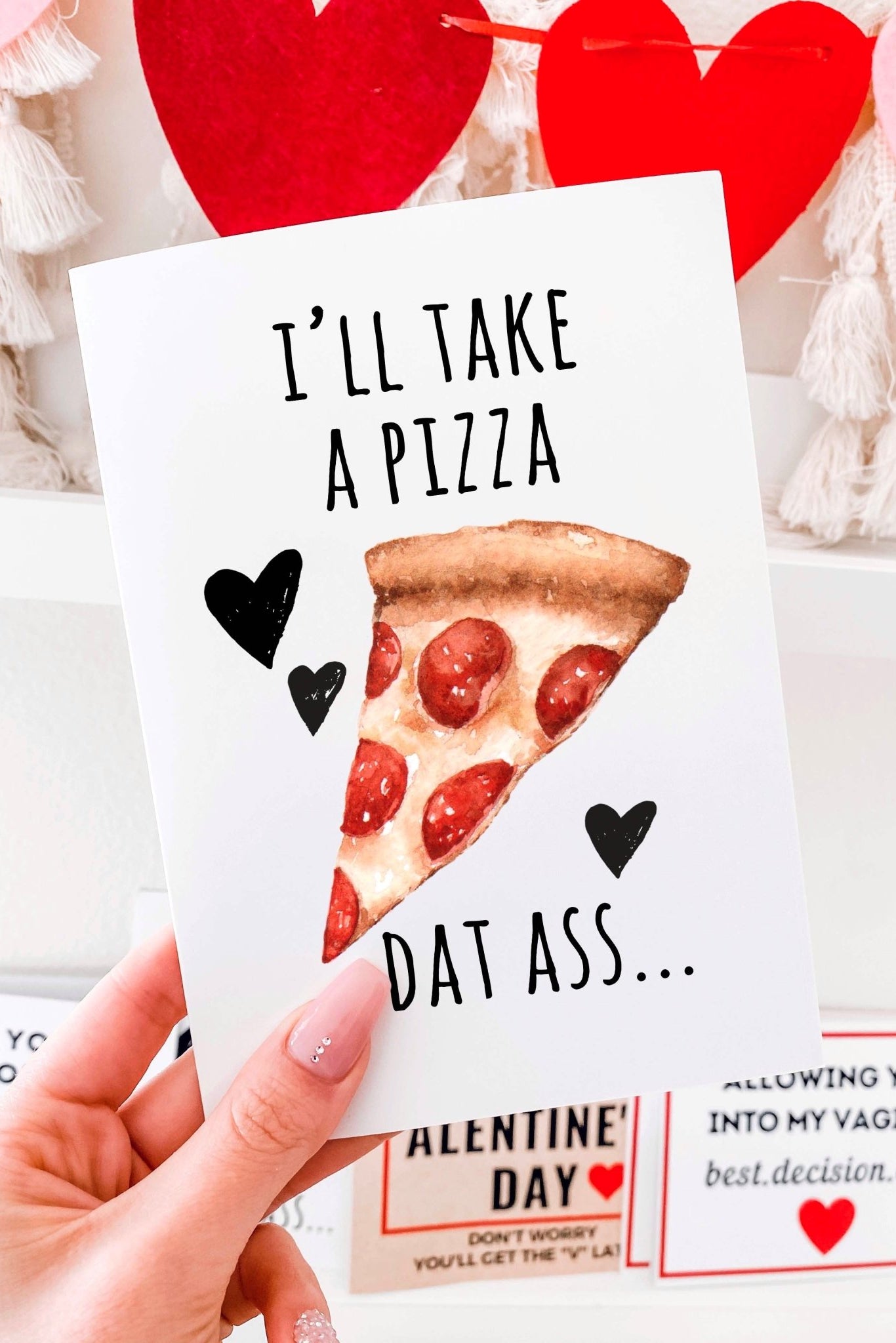 I'll Take A Pizza Dat Ass Funny Greeting Card - UntamedEgo LLC.