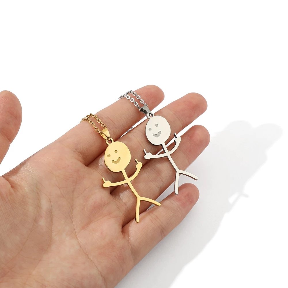 Middle Finger Doodle Necklace - UntamedEgo LLC.