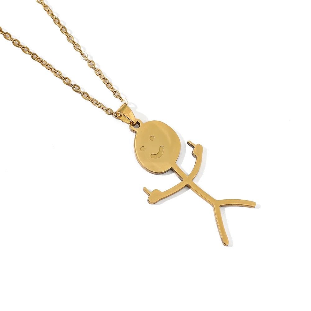 Middle Finger Doodle Necklace - UntamedEgo LLC.