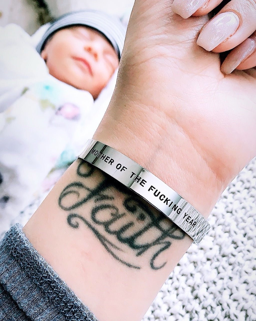 Mother Of The Fucking Year Bracelet Cuff - UntamedEgo LLC.