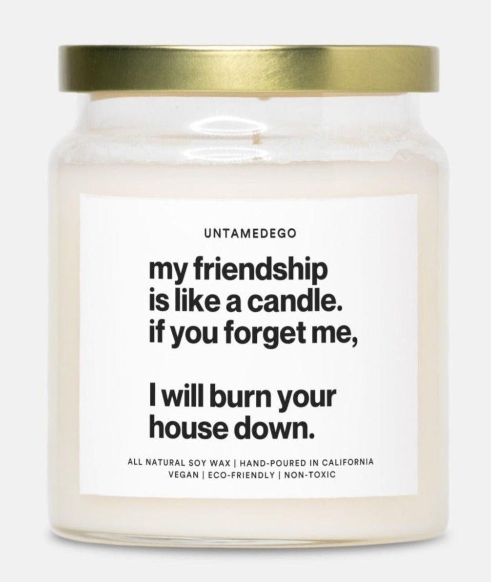 My Friendship Is Like A Candle Hand Poured Candle - UntamedEgo LLC.