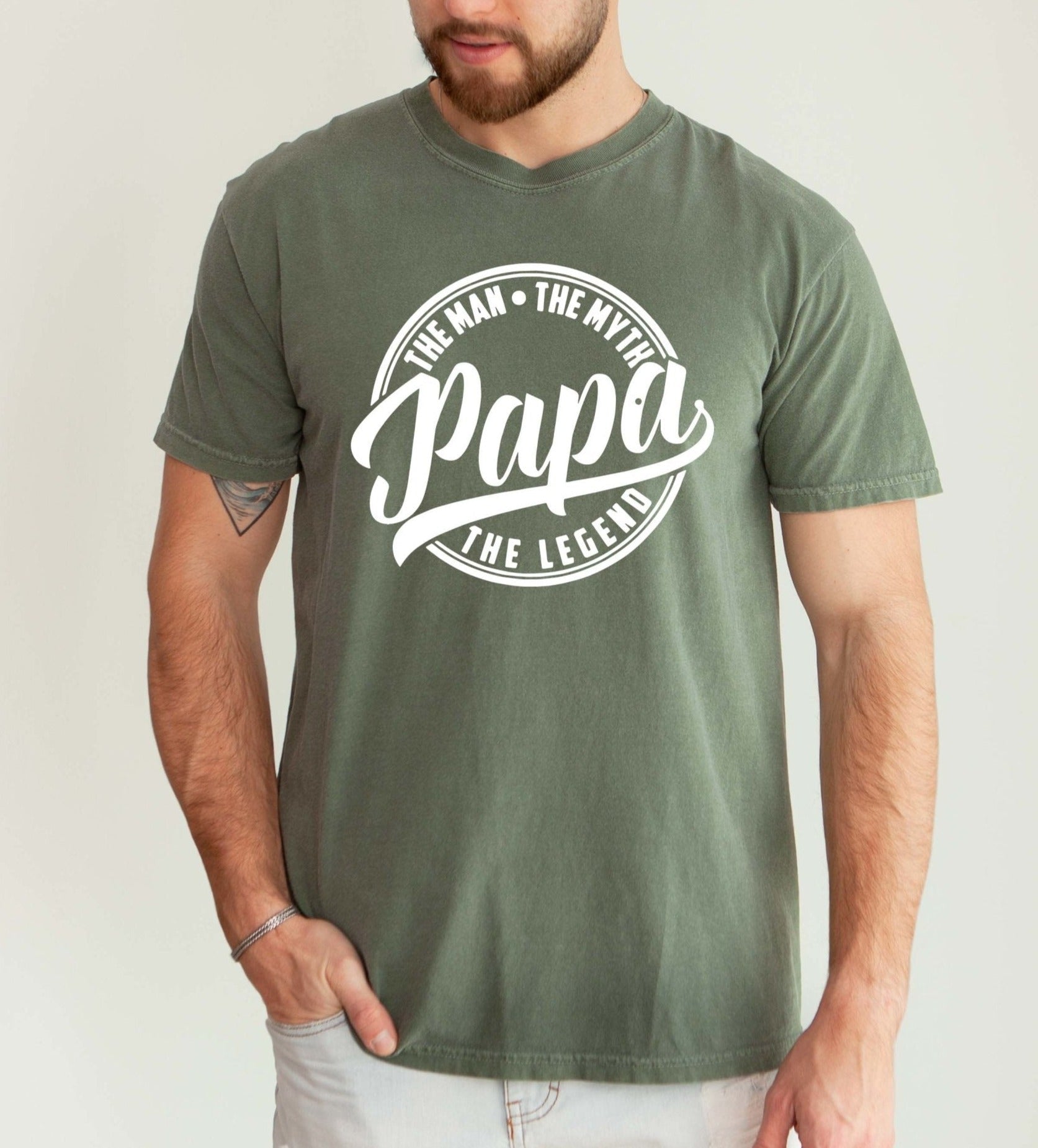Papa The Man The Myth The Legend Tee - UntamedEgo LLC.
