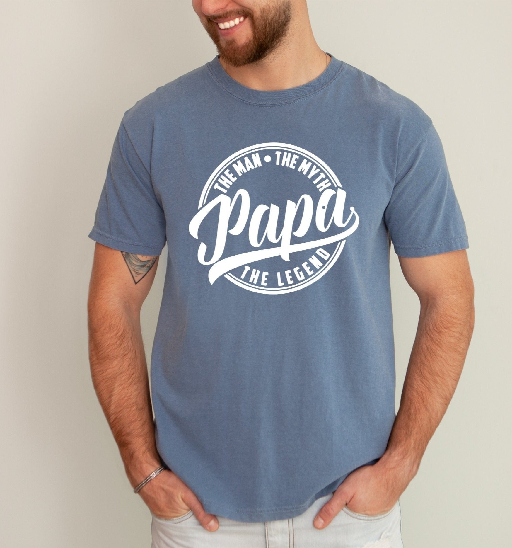 Papa The Man The Myth The Legend Tee - UntamedEgo LLC.
