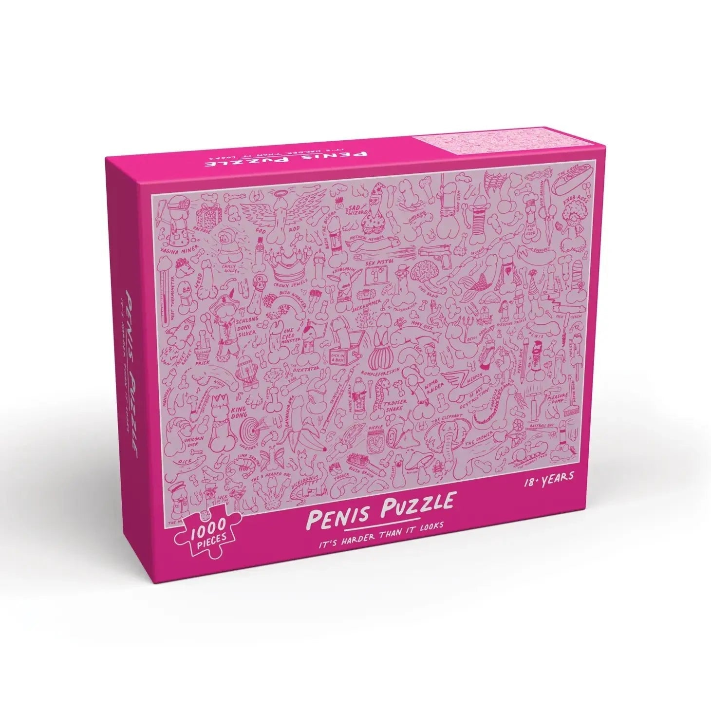 Penis Puzzle Jigsaw (1000 piece) by DickAtYourDoor - UntamedEgo LLC.