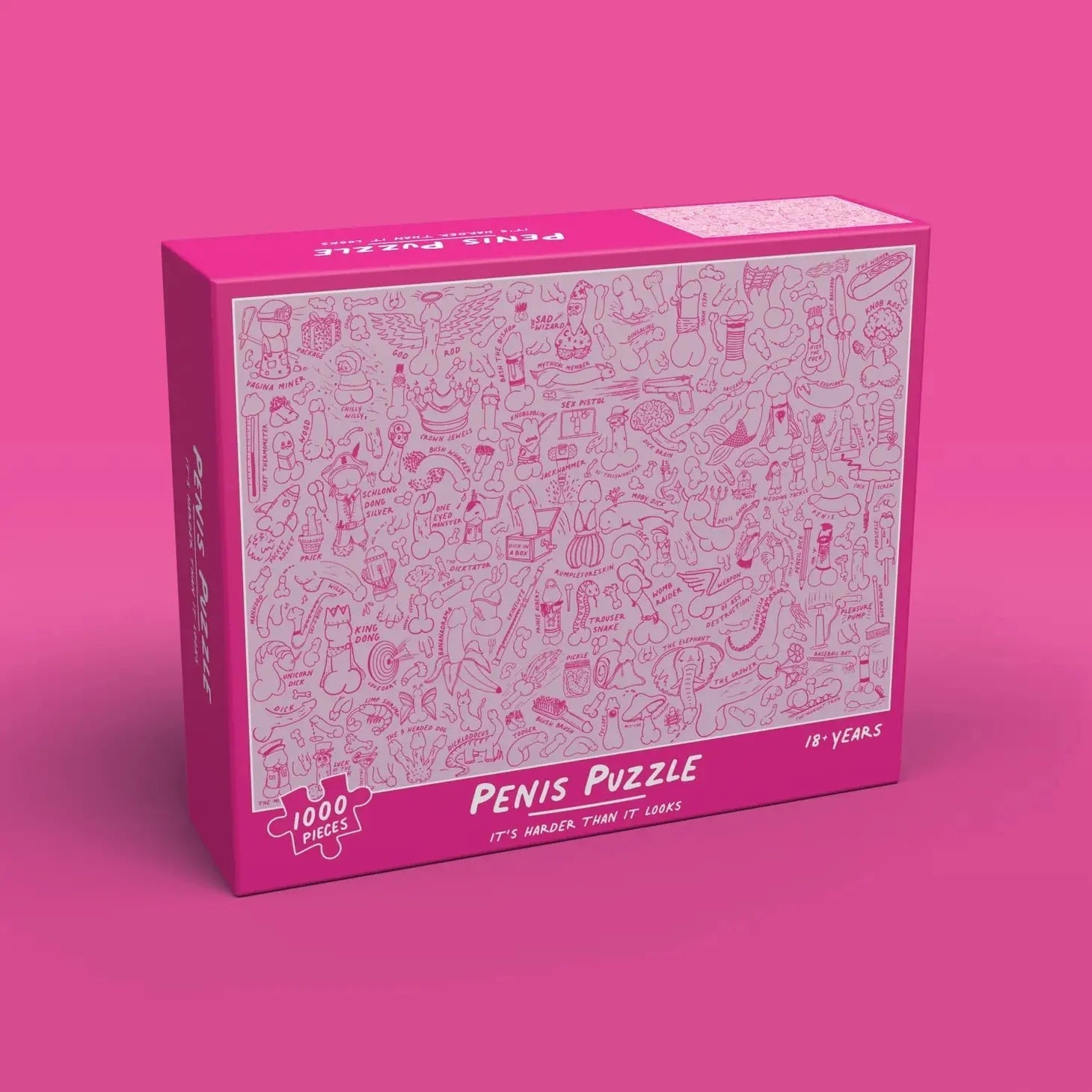 Penis Puzzle Jigsaw (1000 piece) by DickAtYourDoor - UntamedEgo LLC.