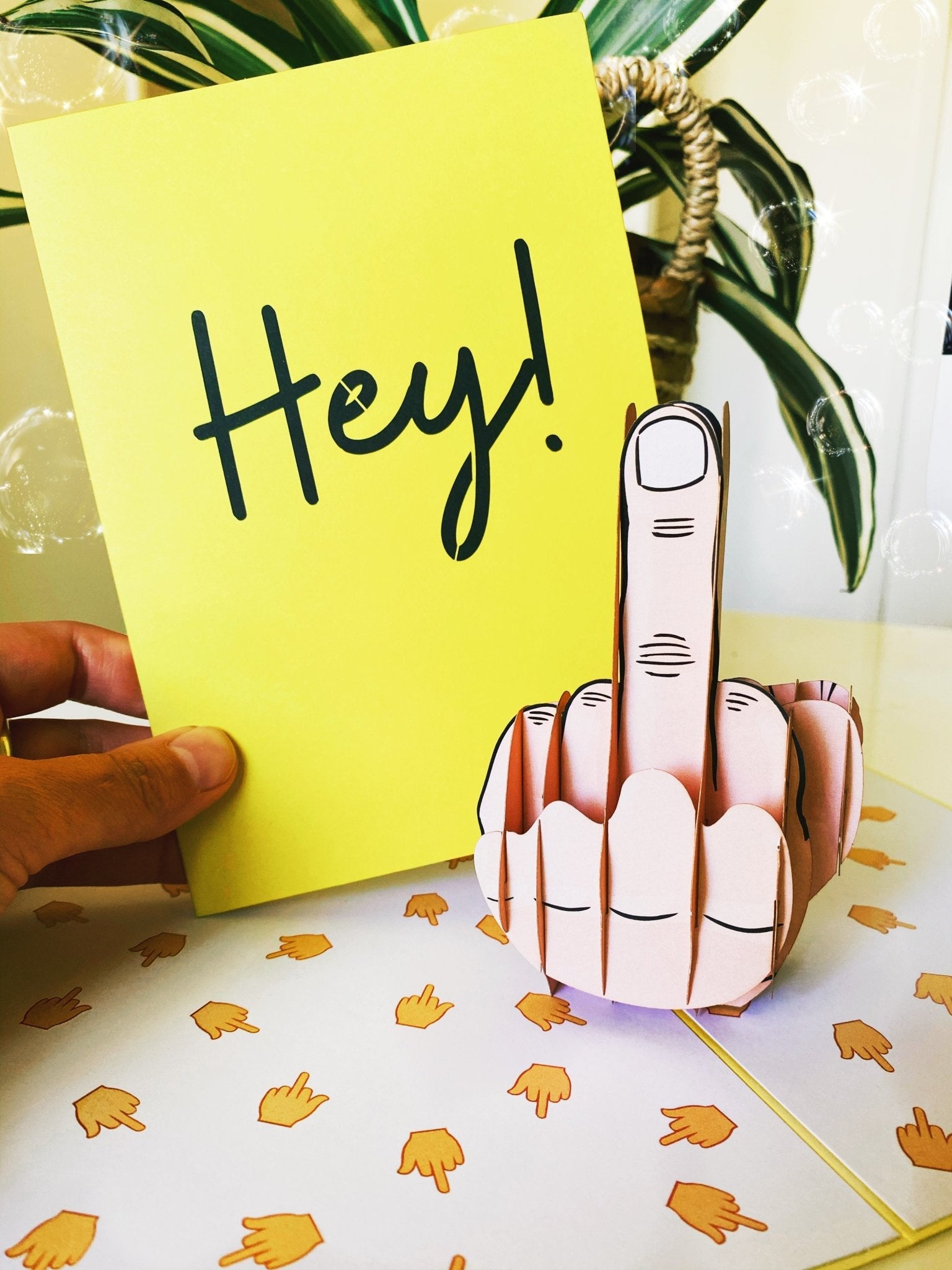 Rude Fuc* You Pop Up 3D Middle Finger Card - UntamedEgo LLC.