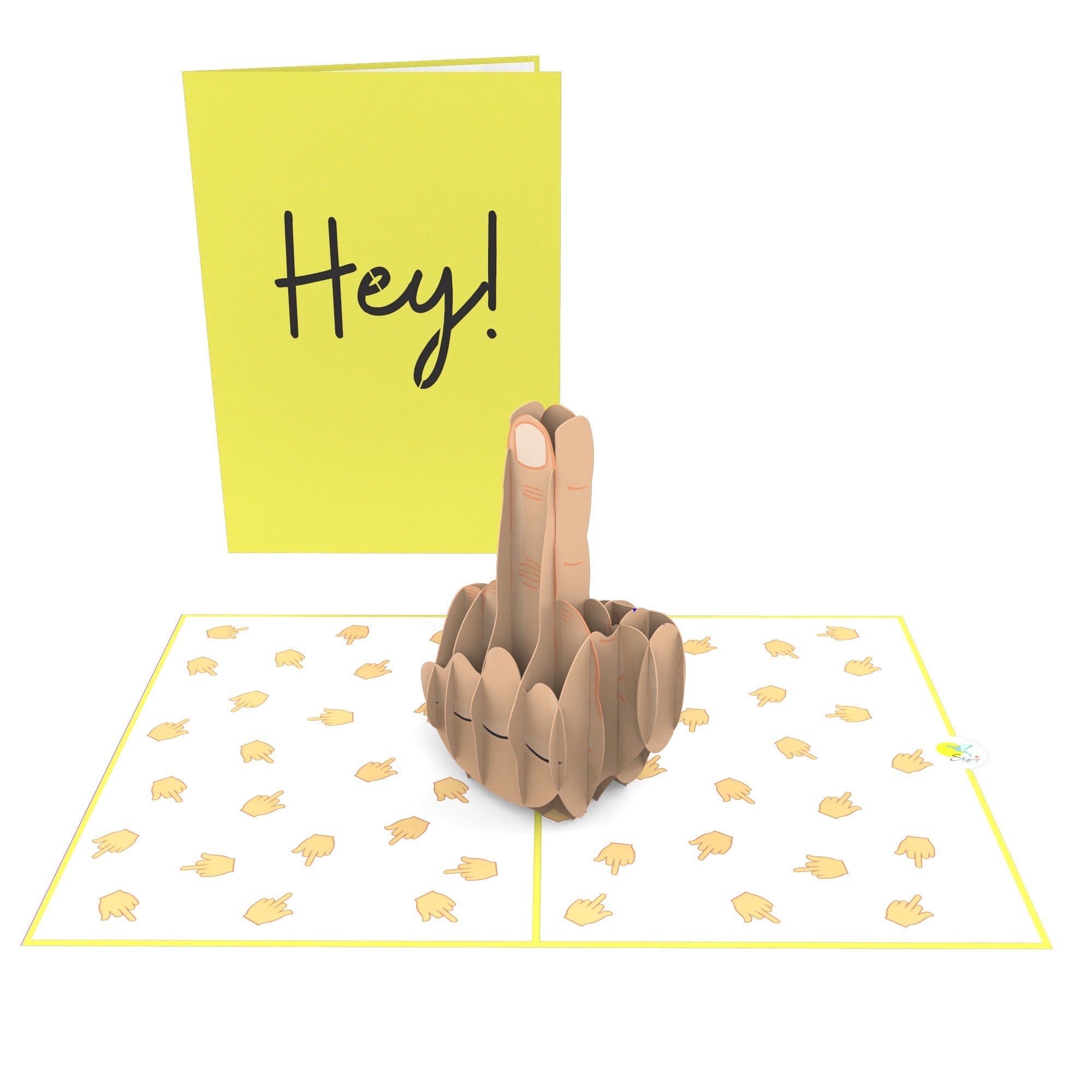 Rude Fuc* You Pop Up 3D Middle Finger Card - UntamedEgo LLC.