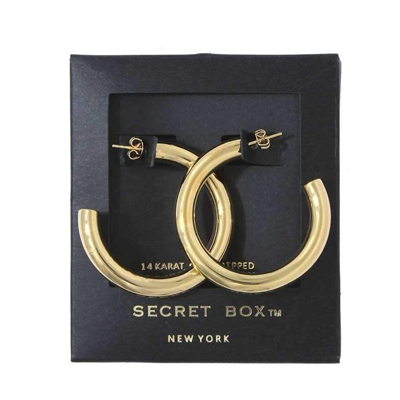 Scene Steal Gold Dipped Hoop Earrings - UntamedEgo LLC.