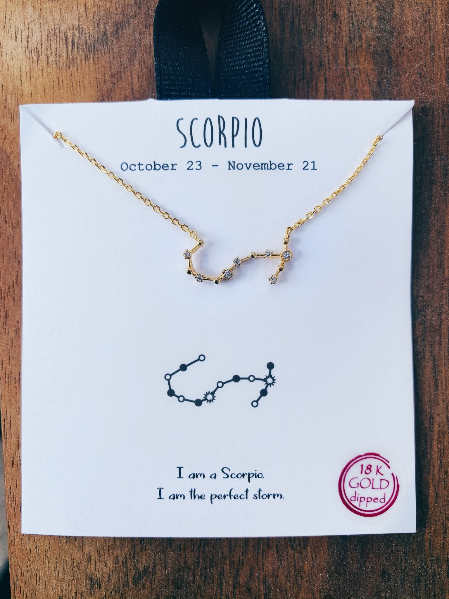 Scorpio Constellation Star Charm Necklace - UntamedEgo LLC.