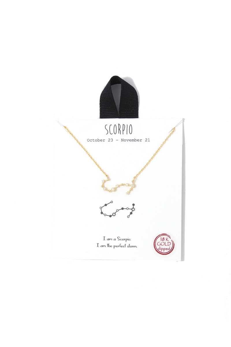 Scorpio Constellation Star Charm Necklace - UntamedEgo LLC.