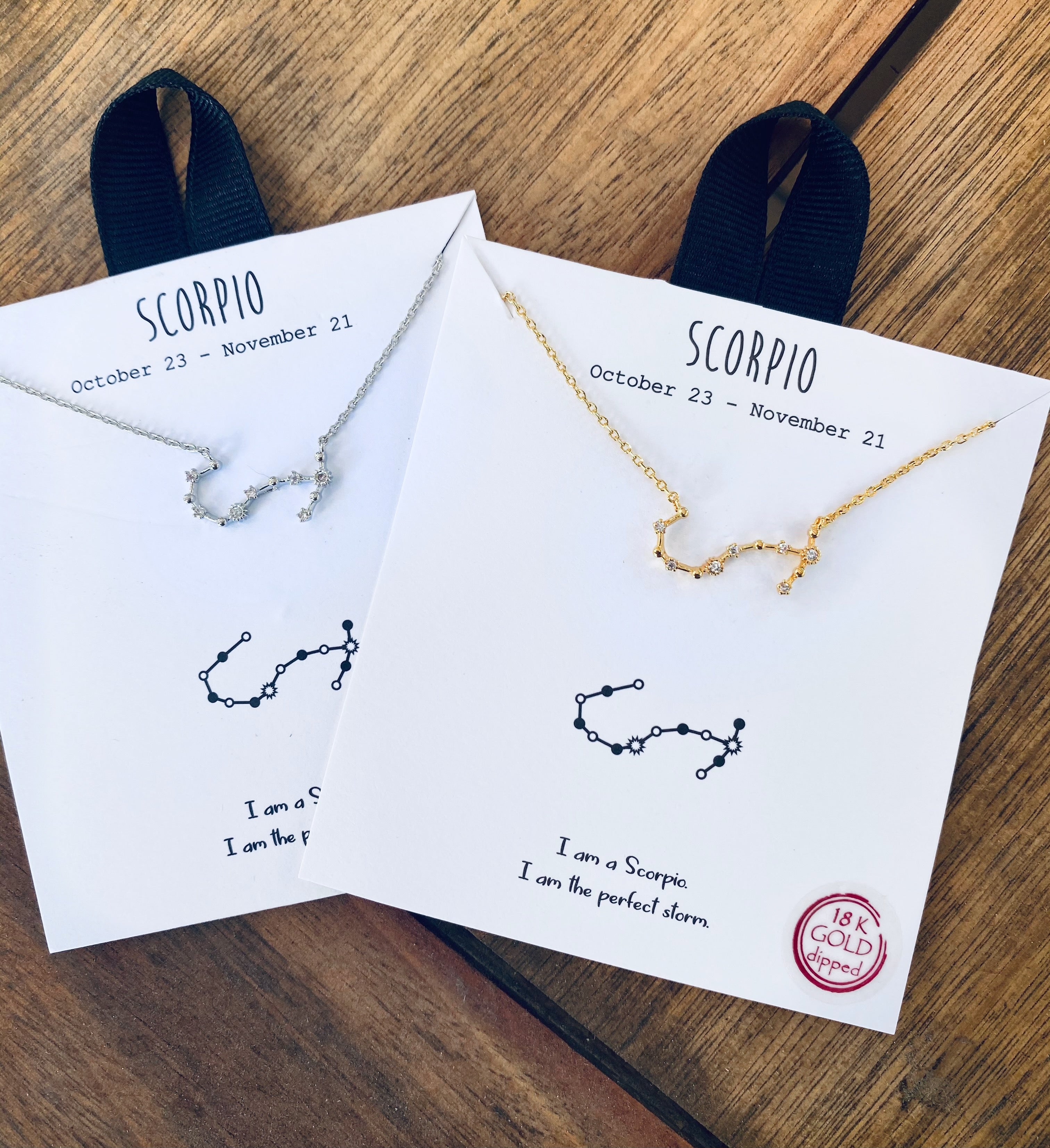 Scorpio Constellation Star Charm Necklace - UntamedEgo LLC.