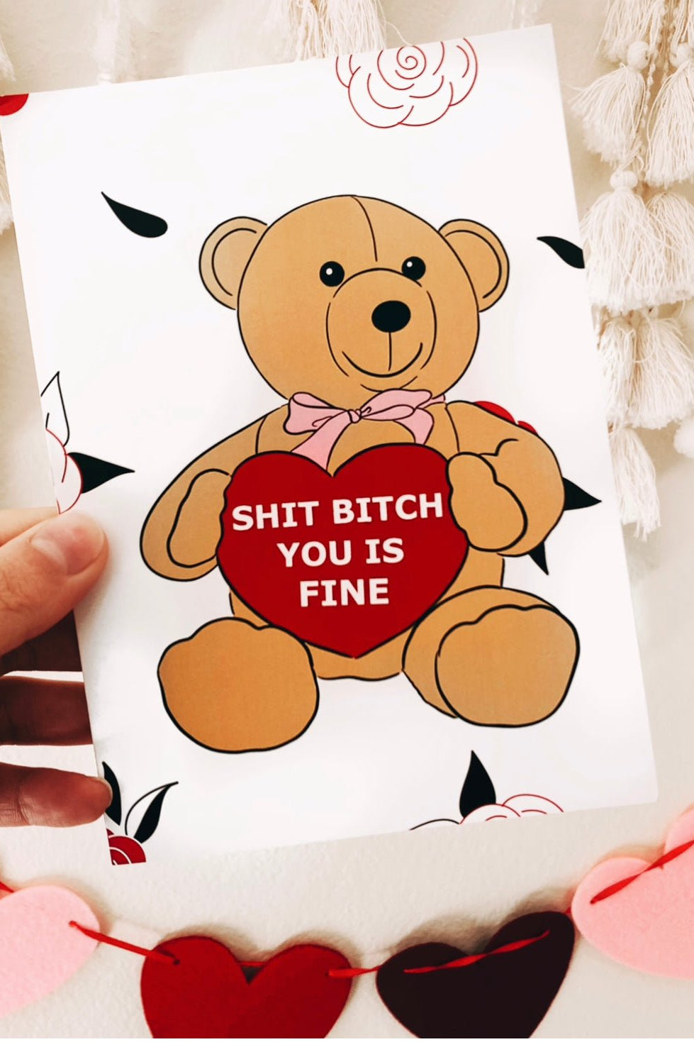 Shit Bitch You Is Fine Greeting Card - UntamedEgo LLC.