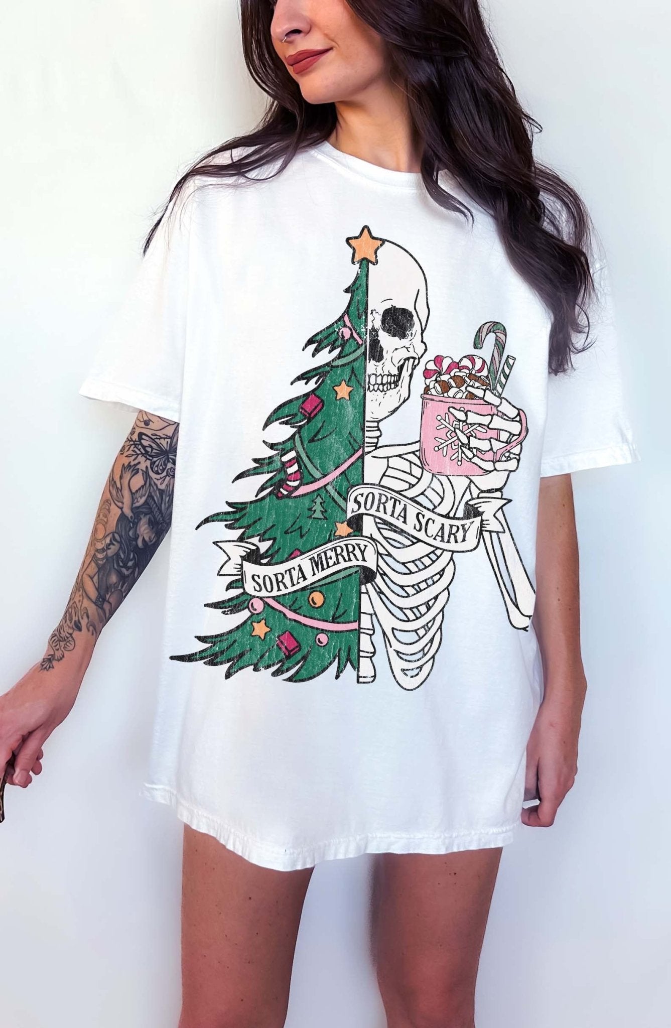 Sorta Merry Sorta Scary Christmas Tee - UntamedEgo LLC.
