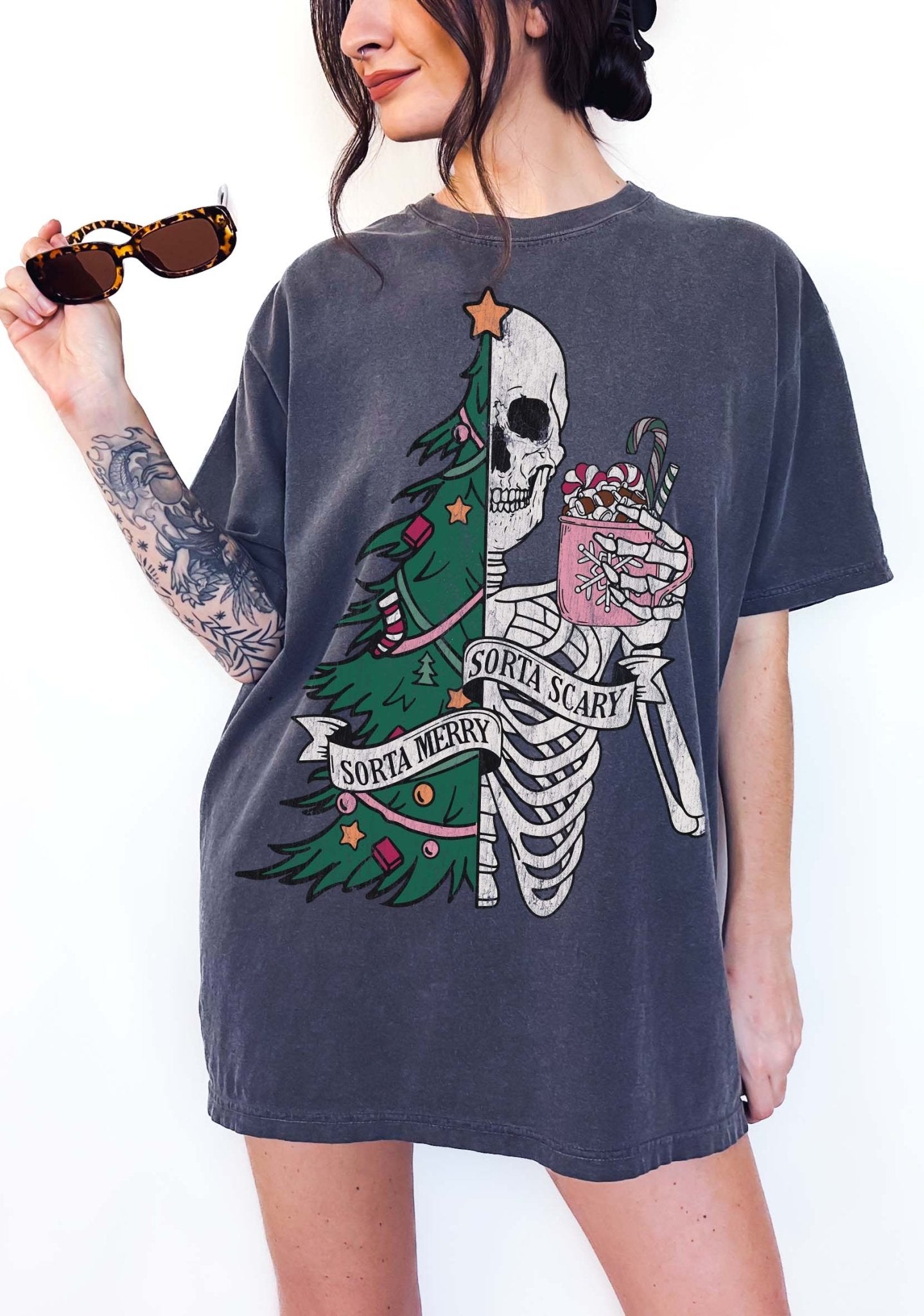 Sorta Merry Sorta Scary Christmas Tee - UntamedEgo LLC.