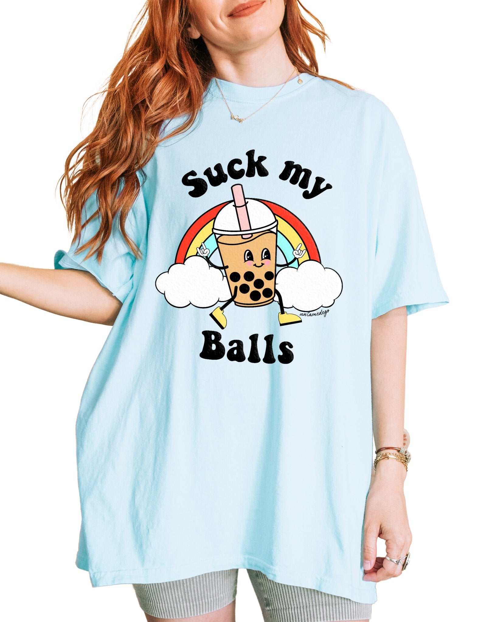Sucks My Balls Boba Tee - UntamedEgo LLC.