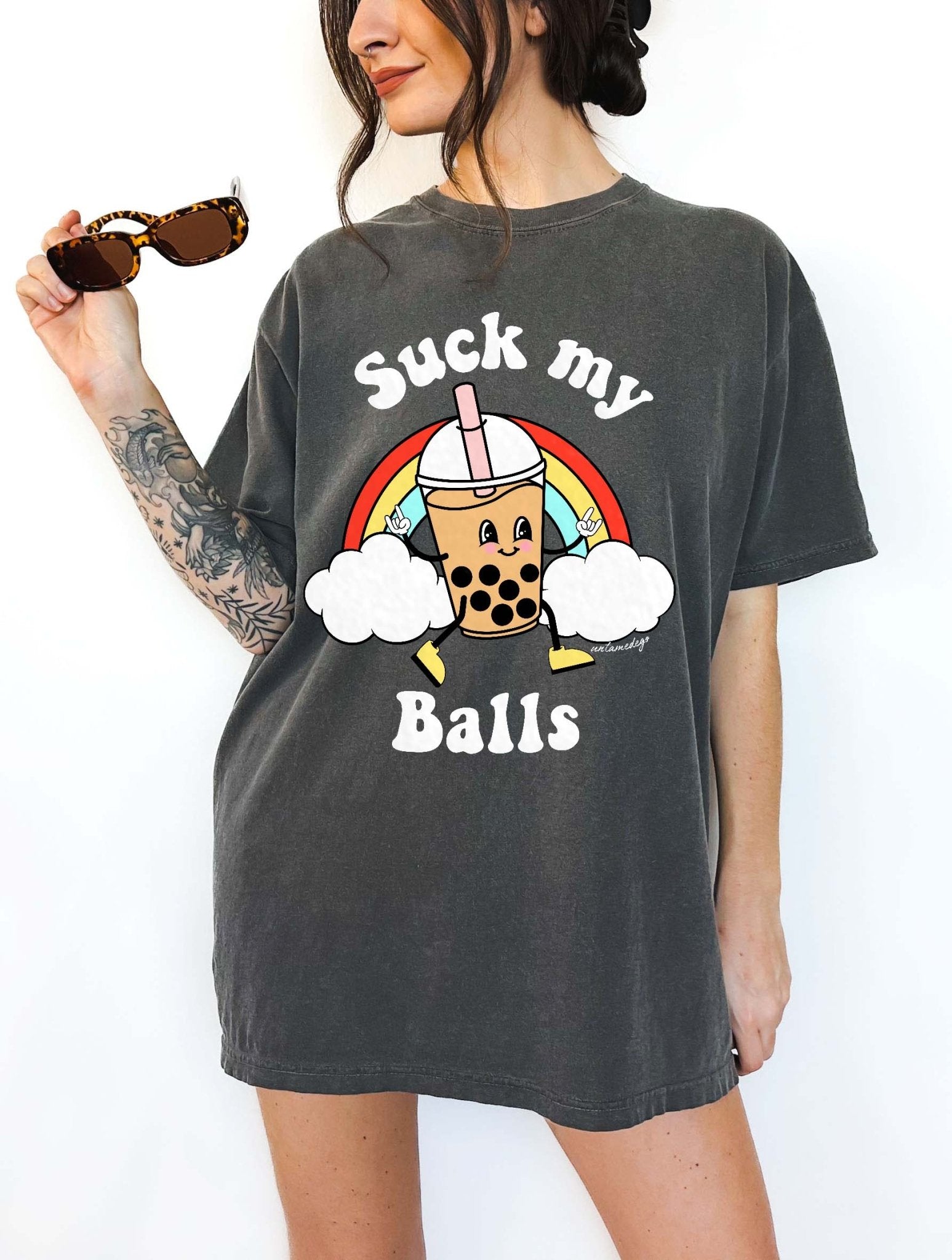 Sucks My Balls Boba Tee - UntamedEgo LLC.