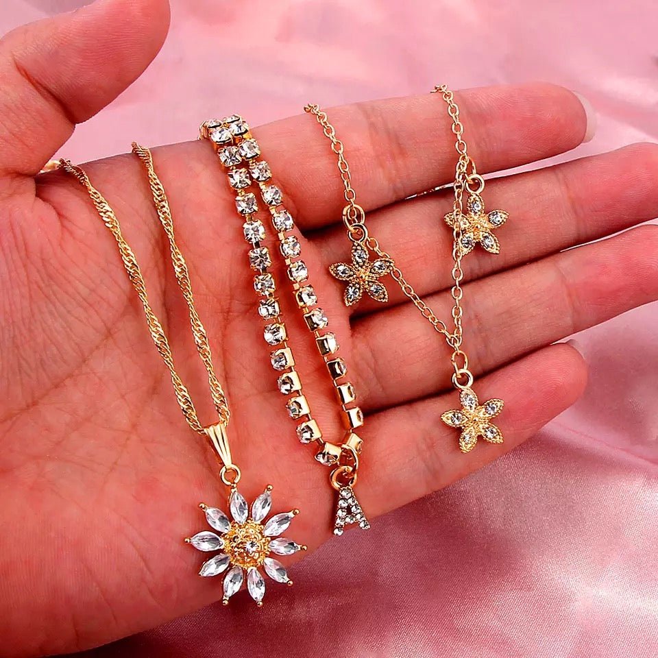 Summer Flower Layered Necklace - UntamedEgo LLC.