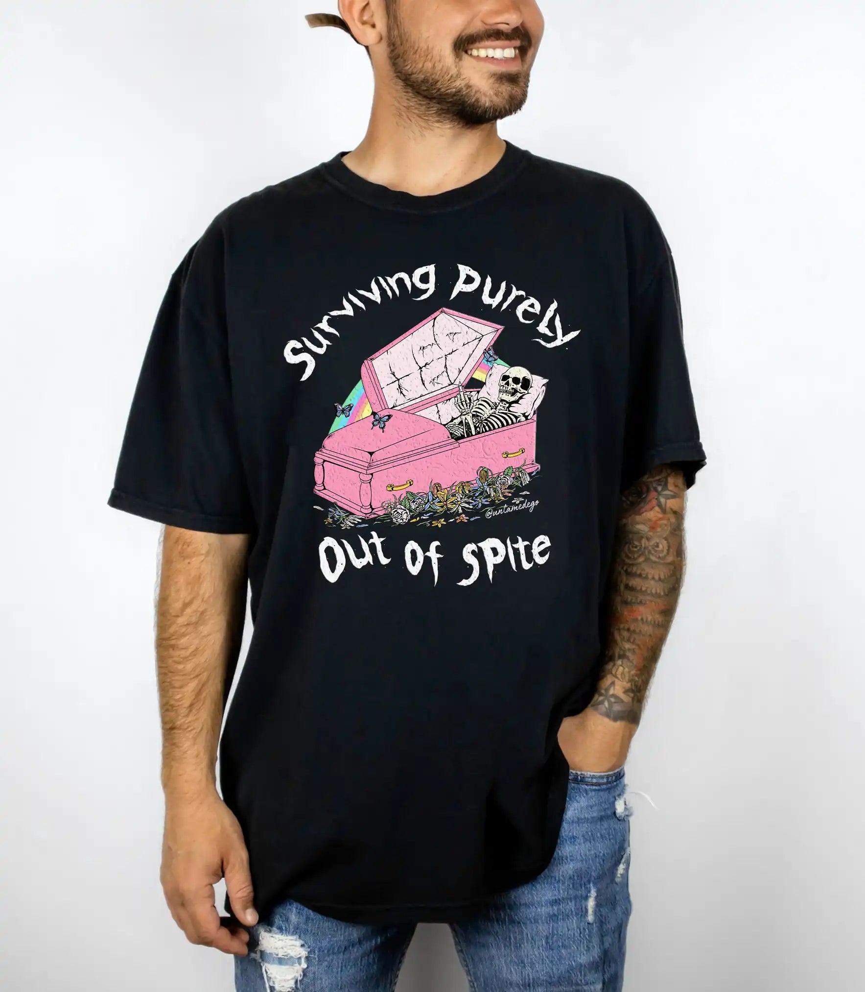 Surviving Purely Out Of Spite Men's Tee - UntamedEgo LLC.