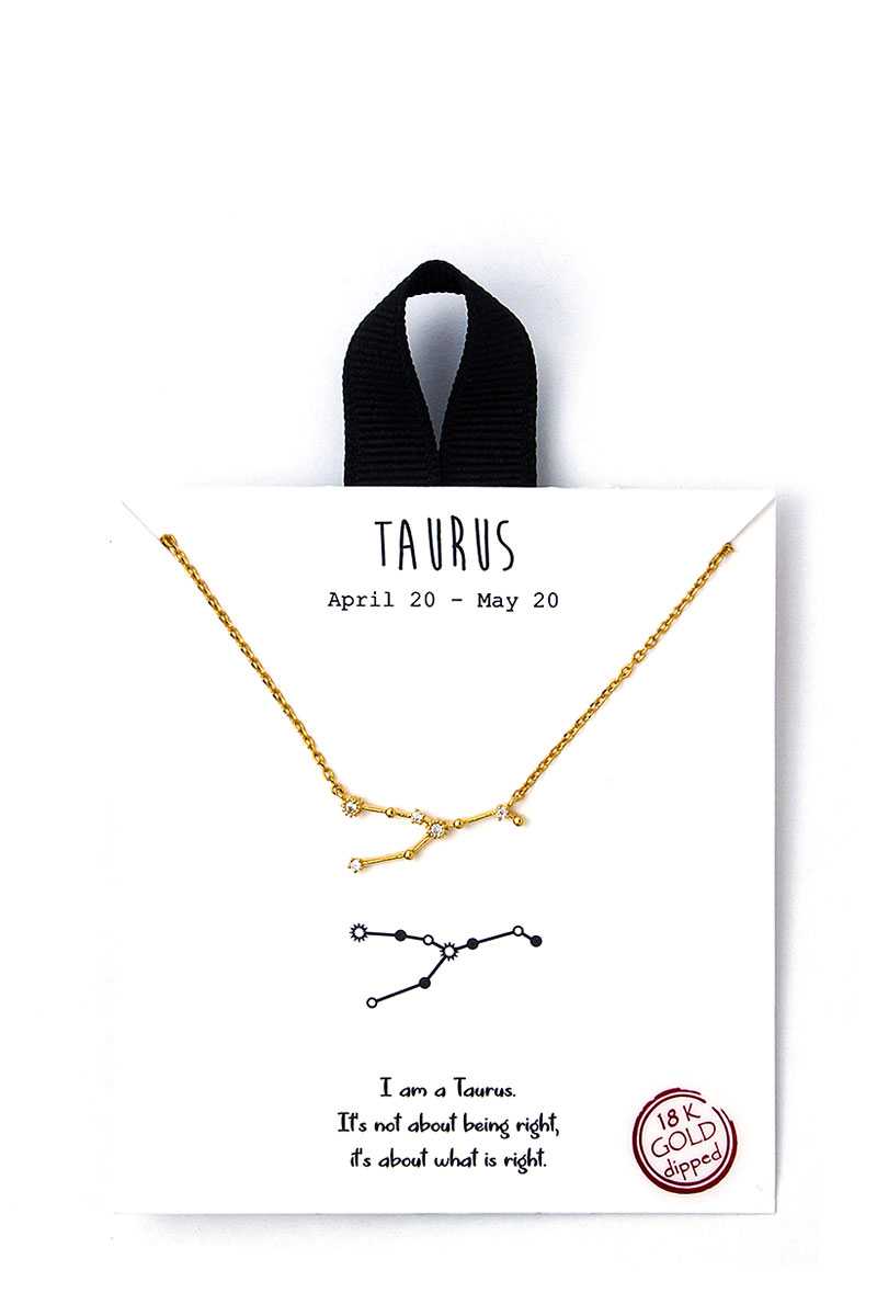 Taurus Constellation Star Charm Necklace - UntamedEgo LLC.